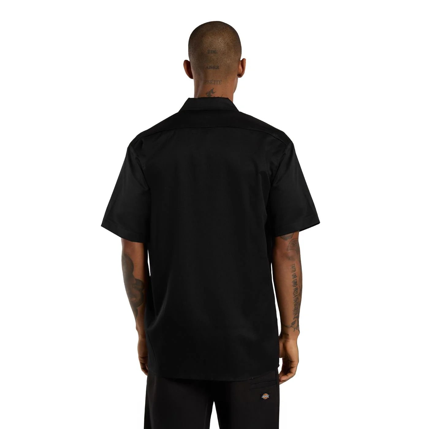 Dickies Work Shirt SS Rec Black - Image 2