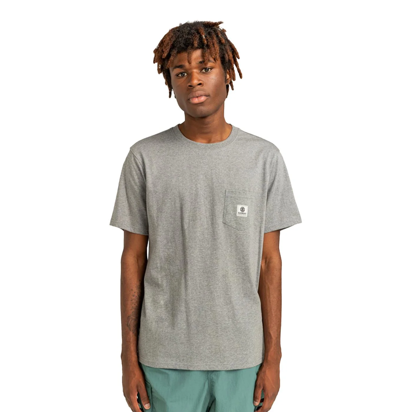 Element Basic Pocket Label T-Shirt Grey Heather
