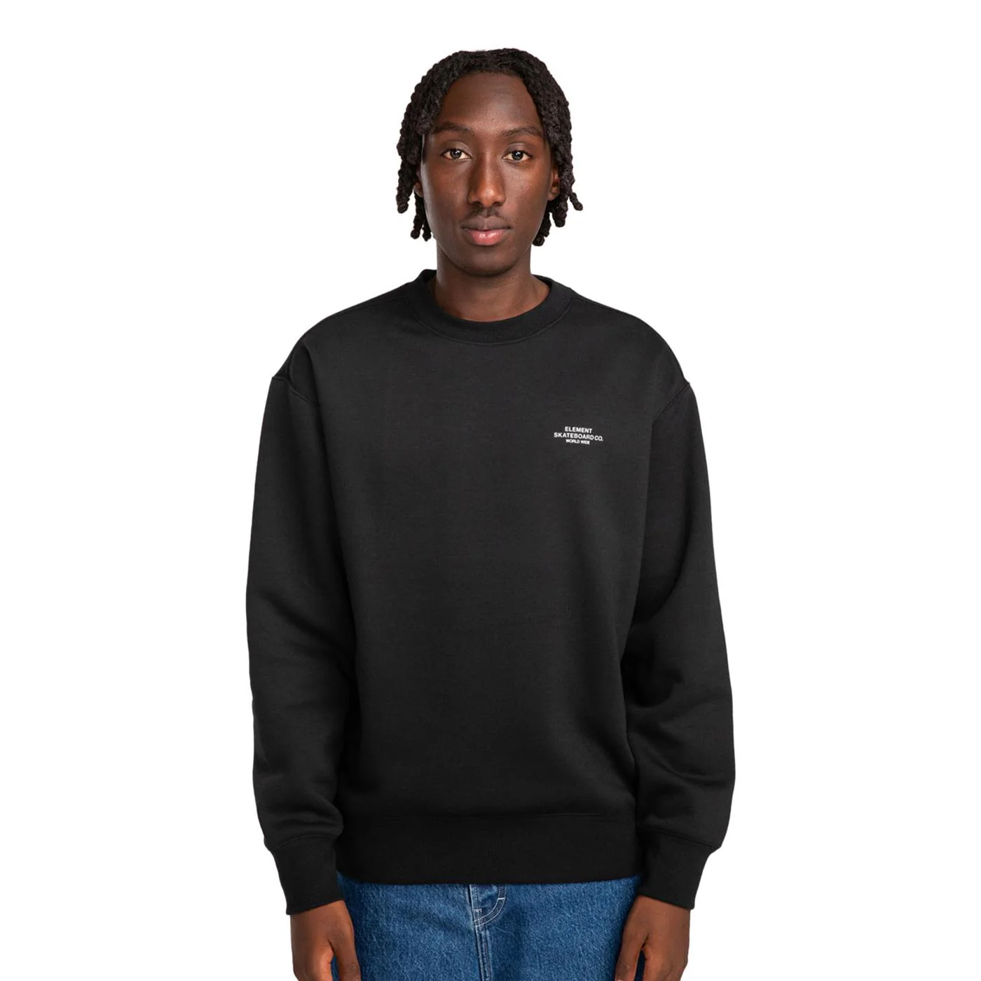 Element Cornell Skate Crew Sweat Flint Black