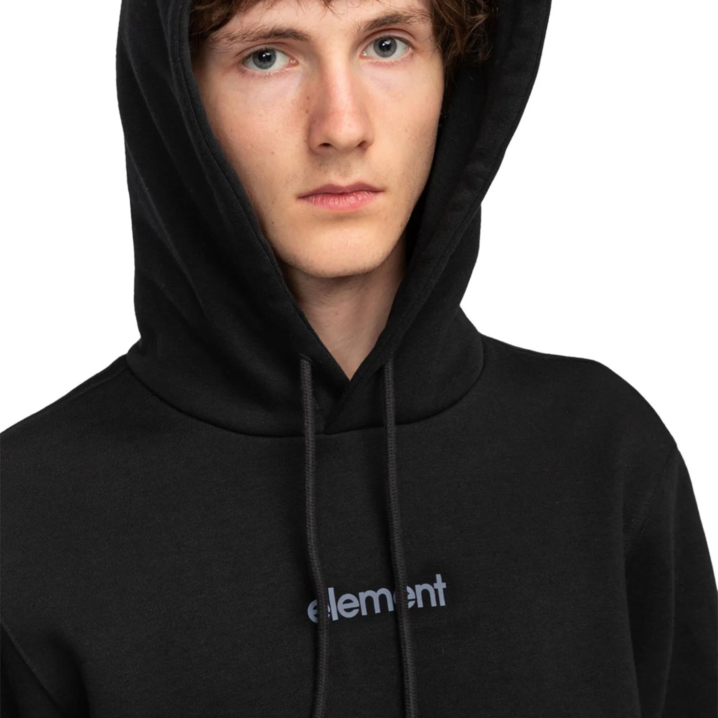 Element Simple Logo Hoodie Flint Black - Image 3