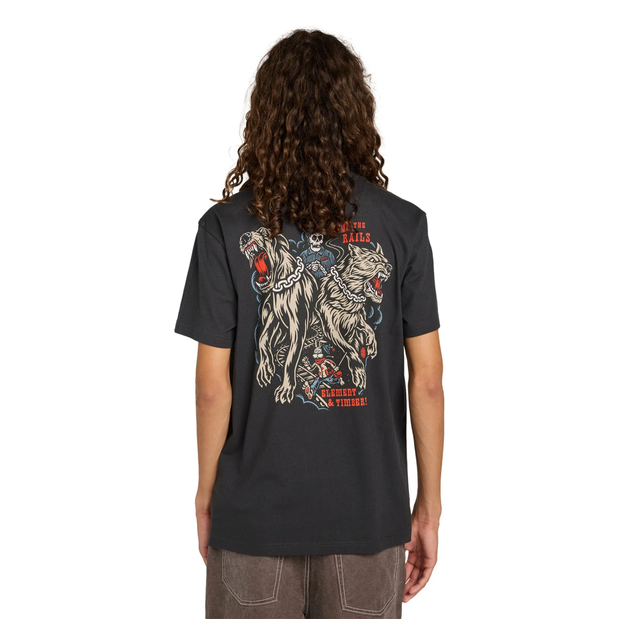Element Timber Guard Dogs T-Shirt Off Black