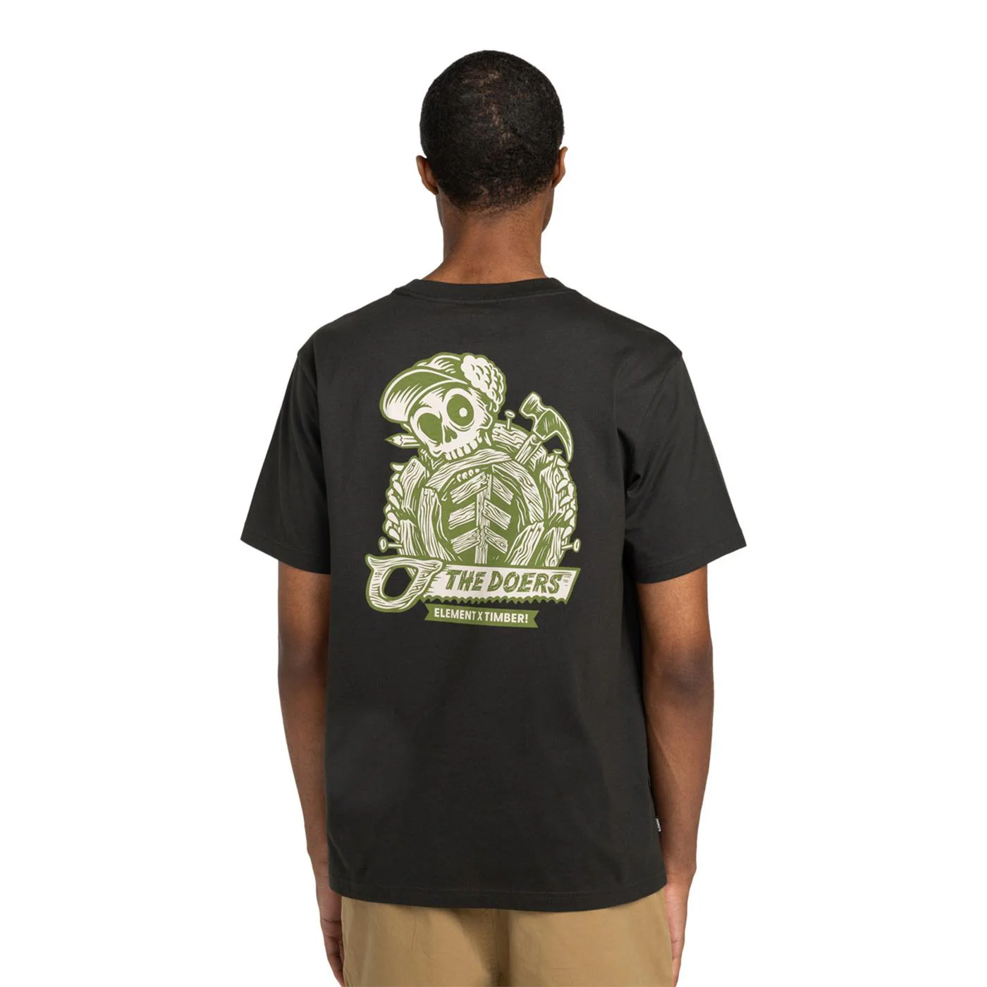 Element Timber Icon T-Shirt Off Black