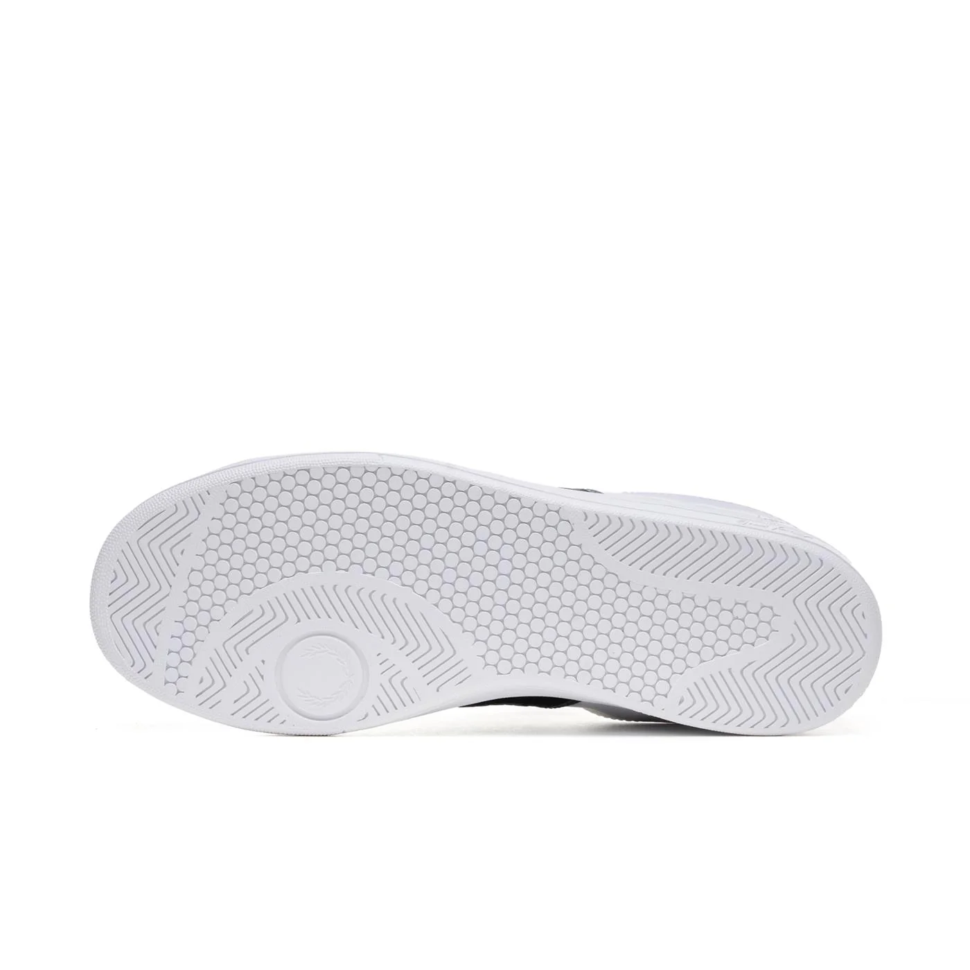Fred Perry B721 Leather/Branded Webbing White/Petrol Blue - Image 6