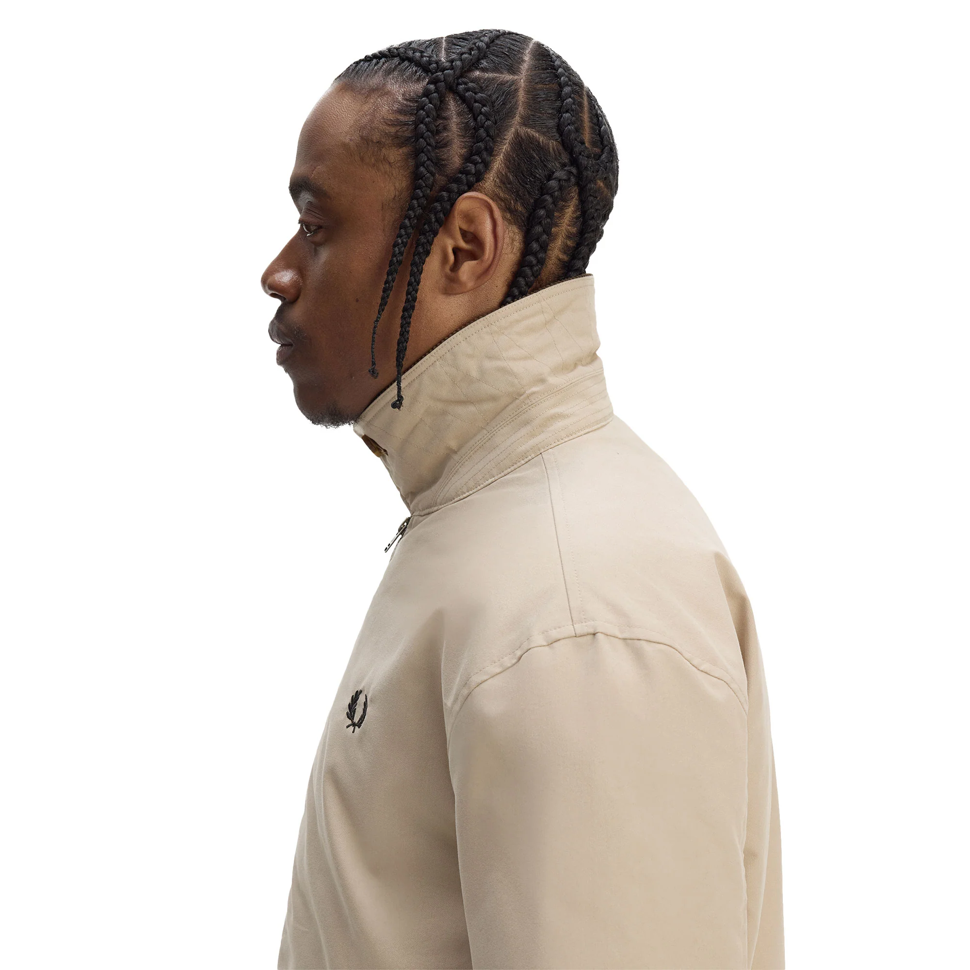 Fred Perry Cotton Caban Jacket Warm Oat - Image 4