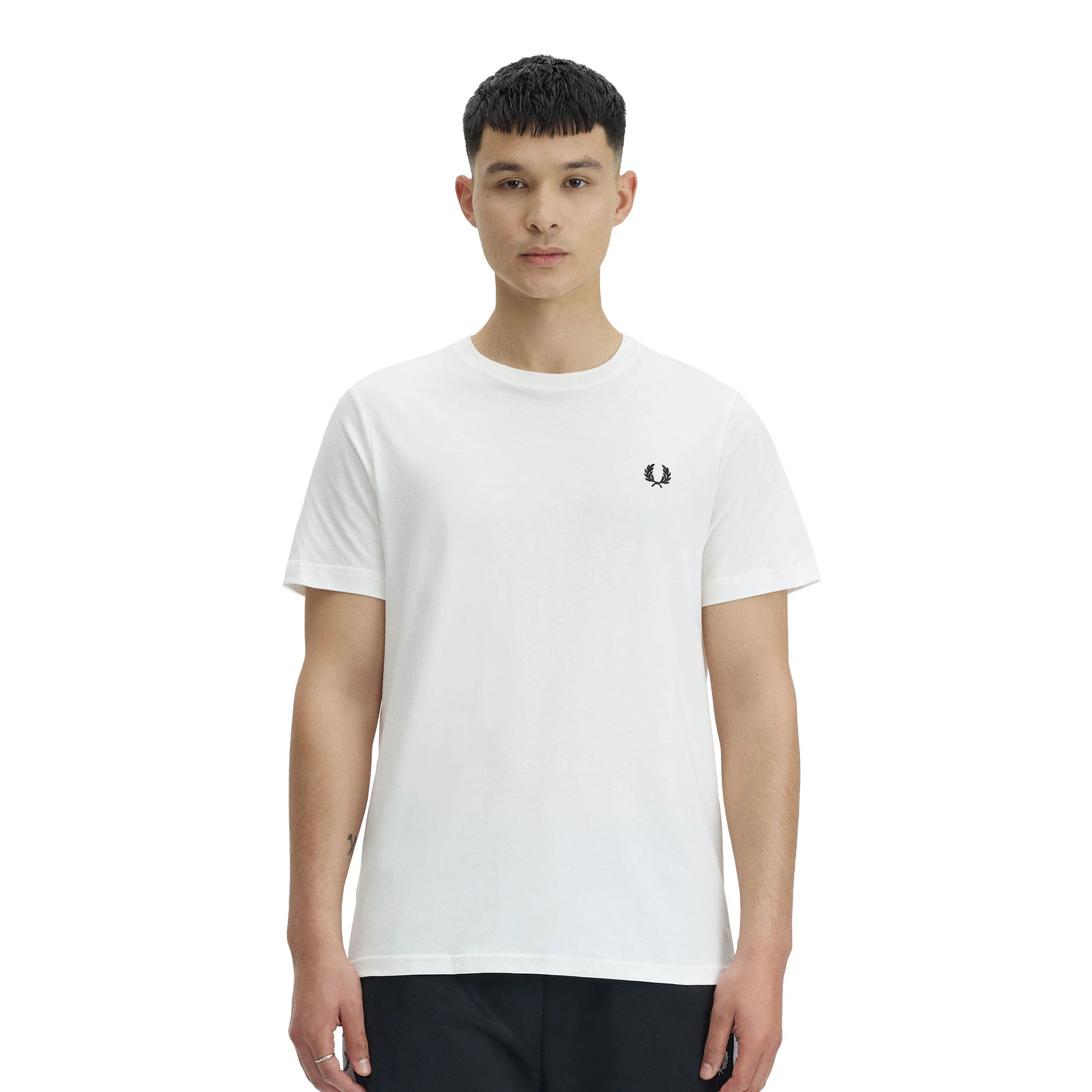 Fred Perry Crew T-Shirt Snow White
