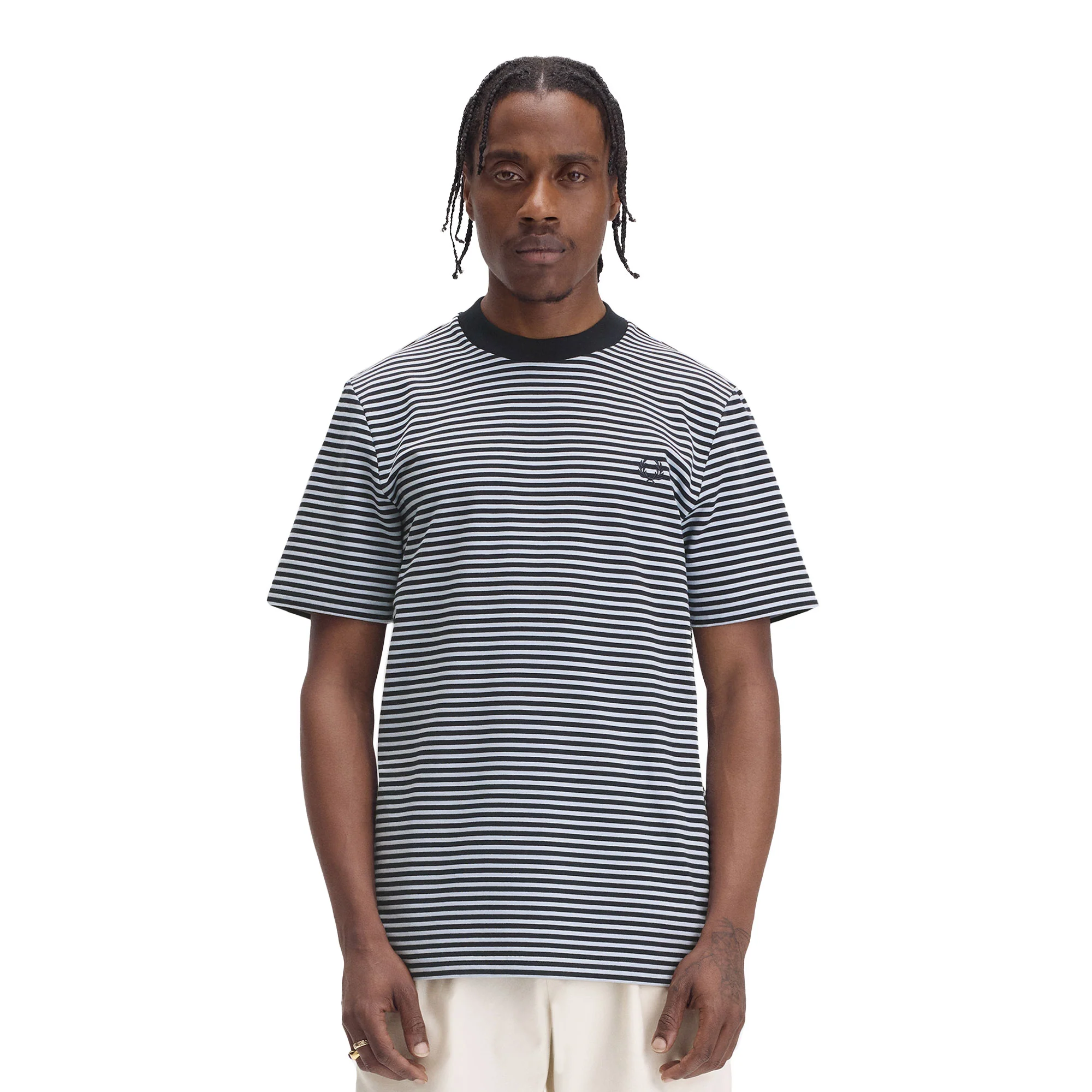 Fred Perry Fine Stripe T-Shirt Navy
