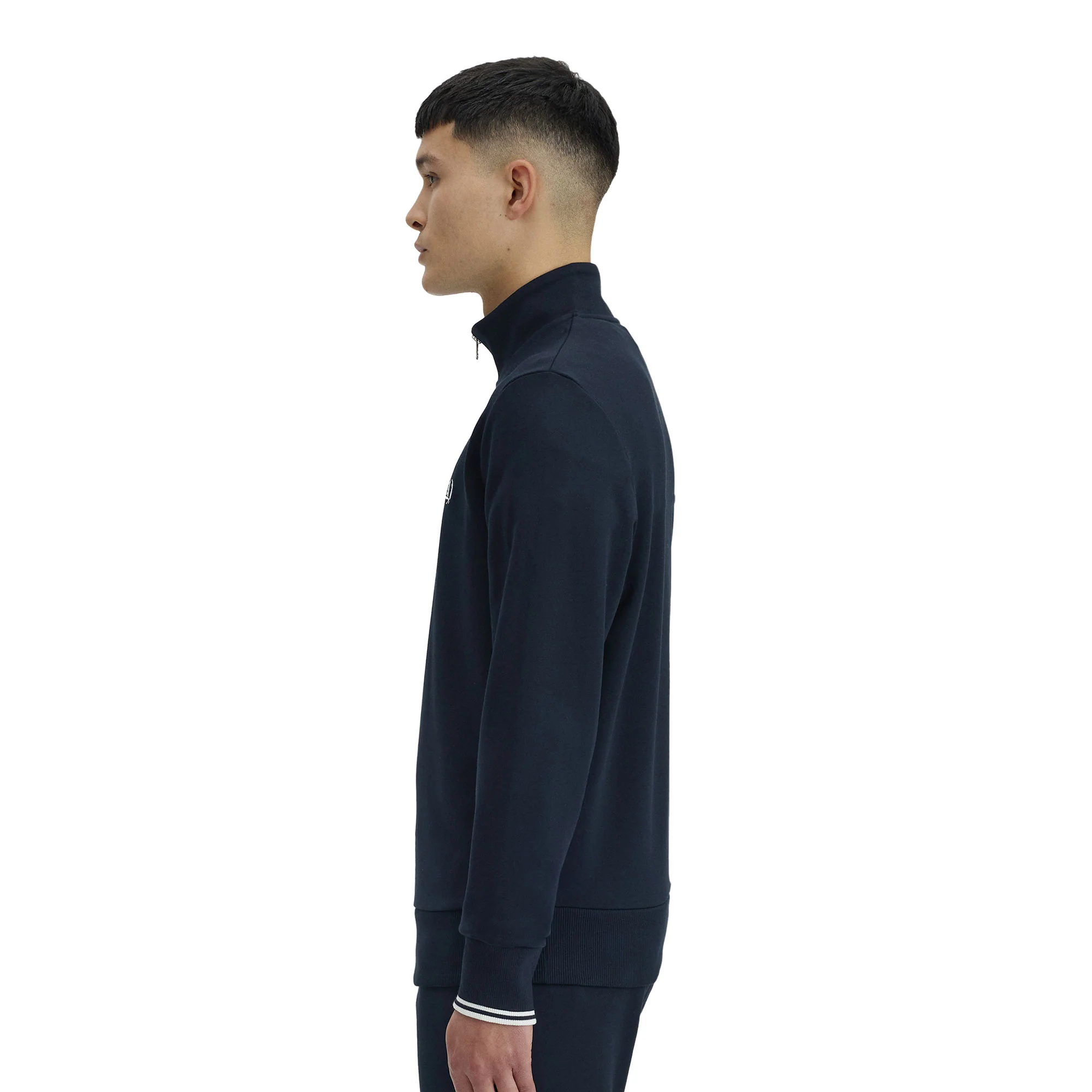 Fred Perry Half-Zip Sweatshirt Navy - Image 2
