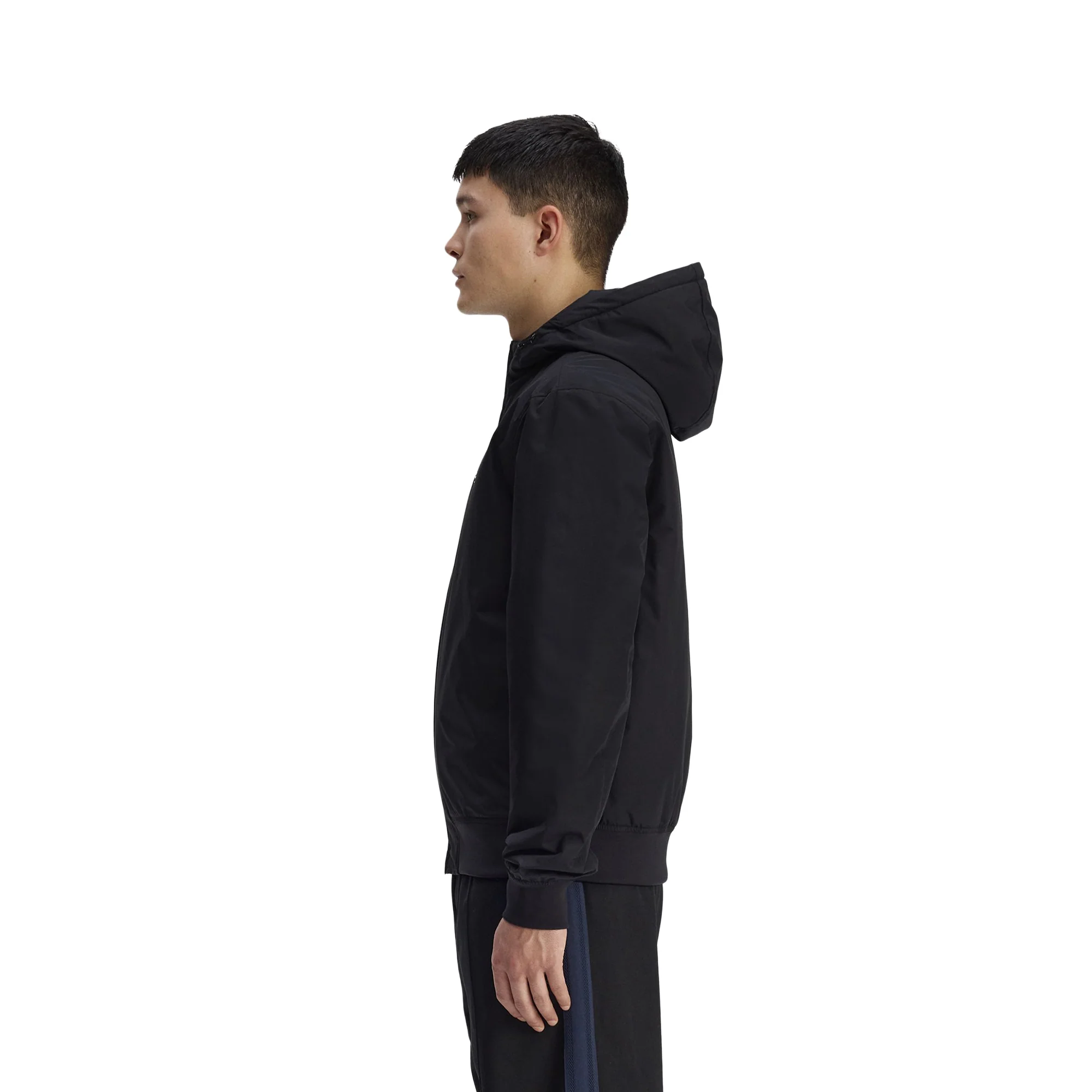 Fred Perry Hooded Brentham Jacket Black - Image 2