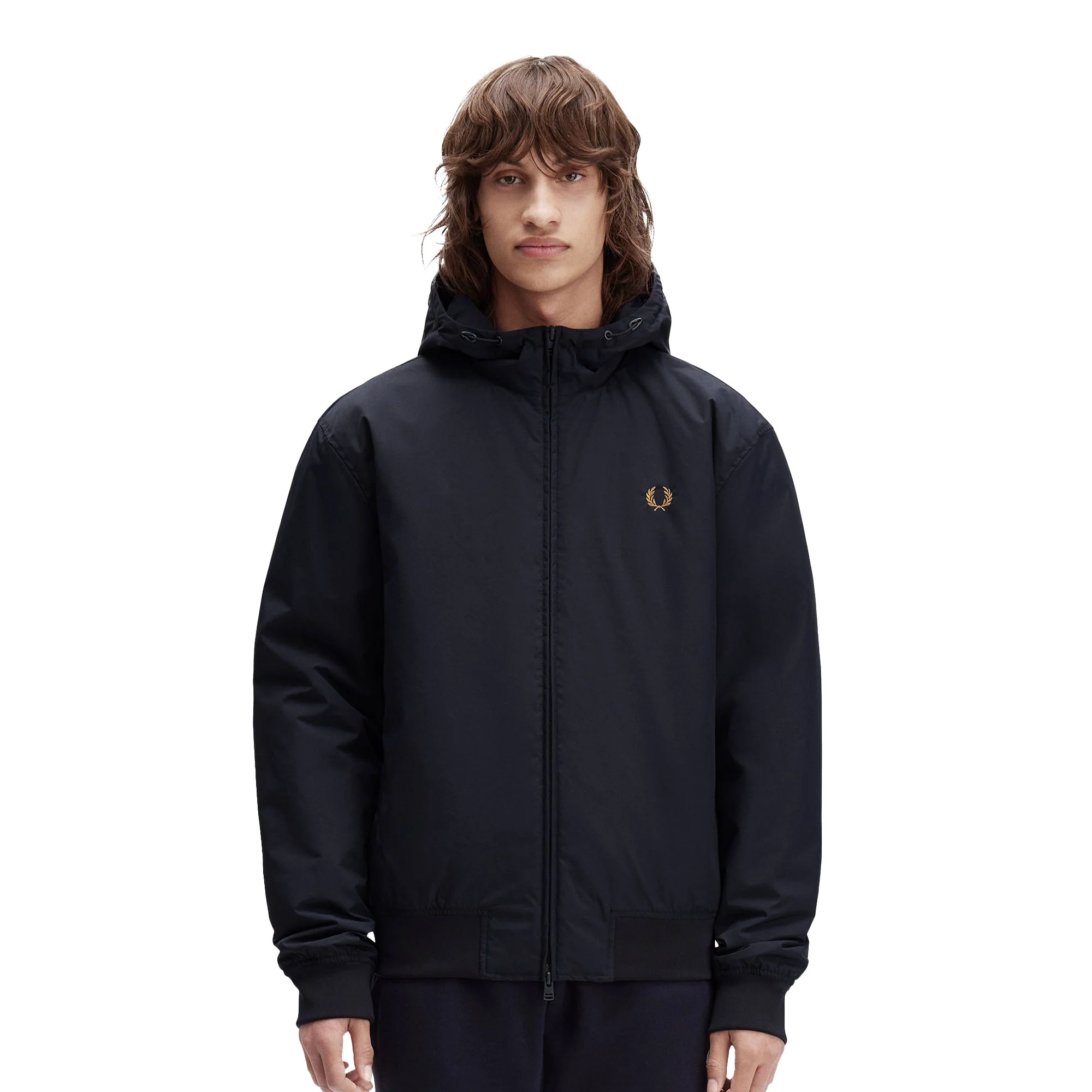 Fred Perry Hooded Brentham Jacket Navy