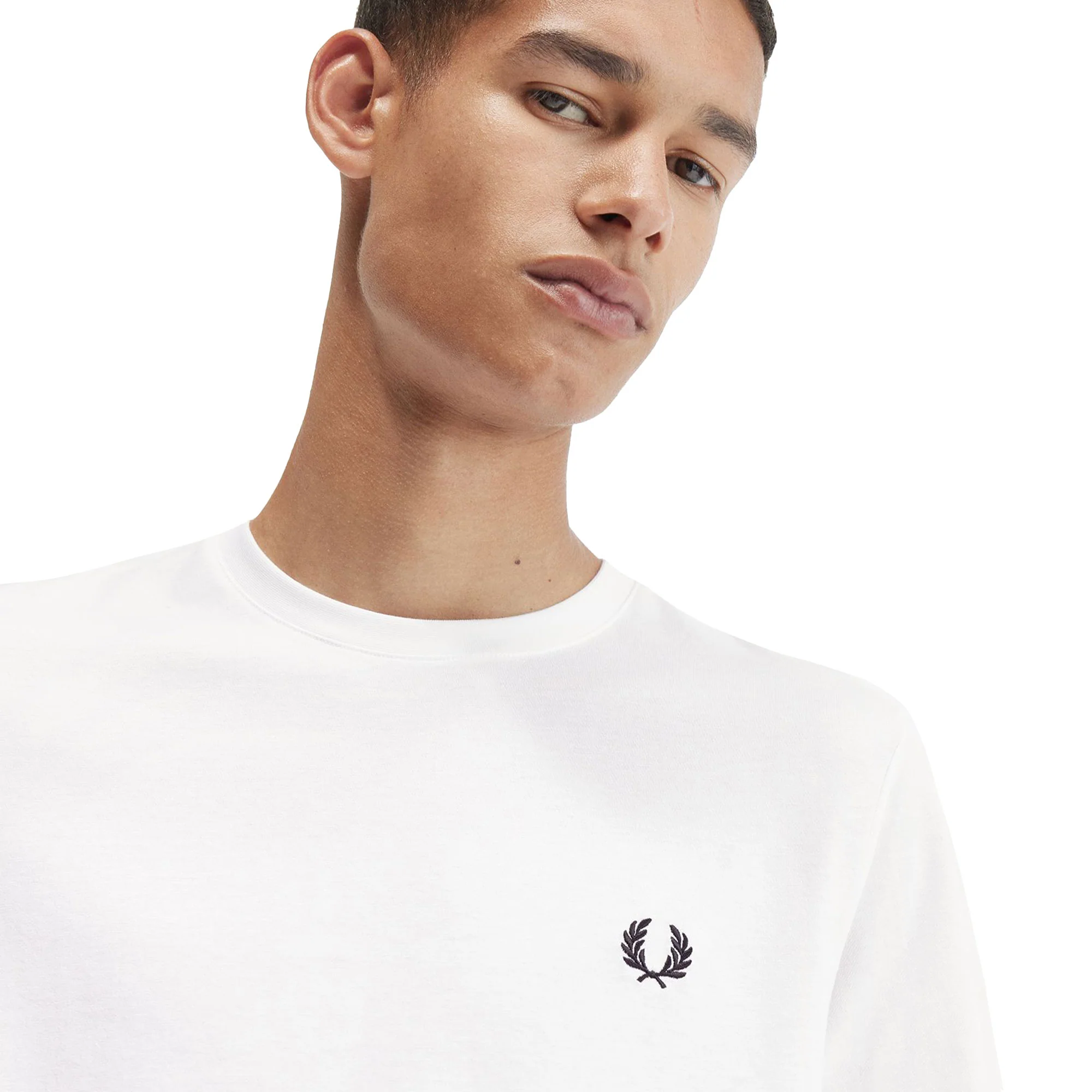Fred Perry Laurel Wreath Graphic T-Shirt White - Image 3