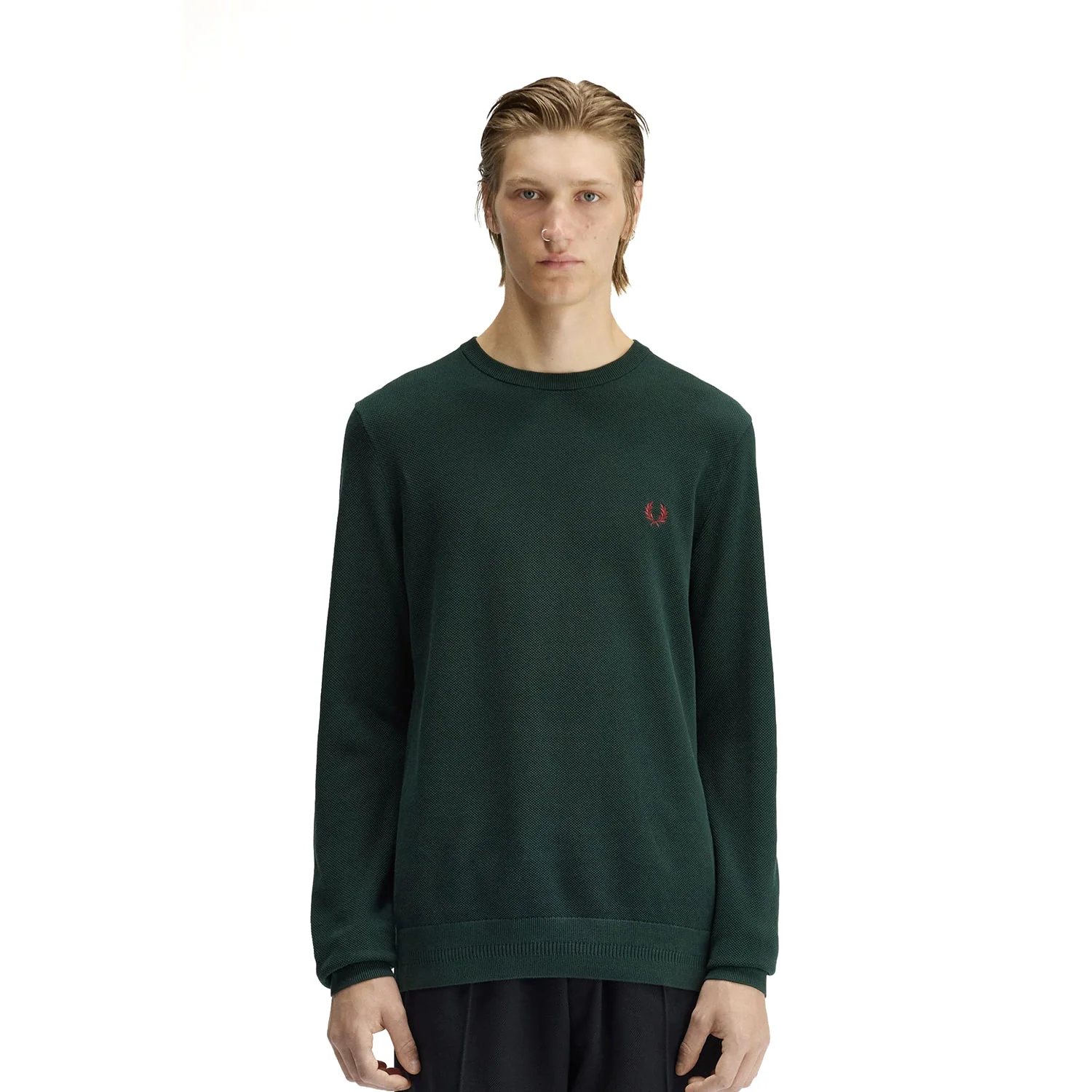 Fred Perry Pique Stitch Jumper Grassroots