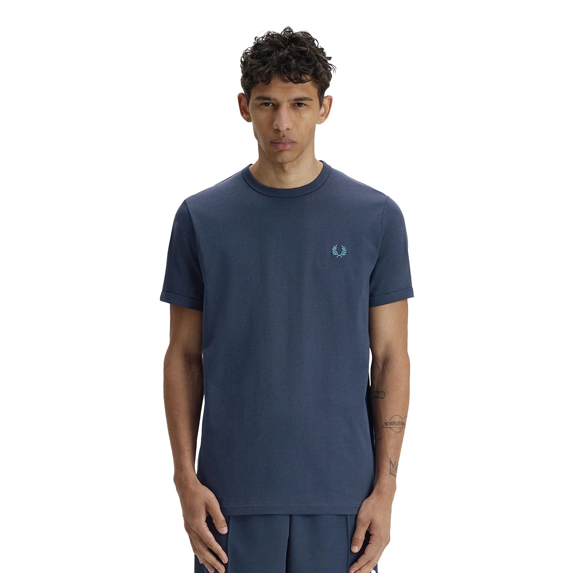 Fred Perry Ringer T-Shirt Tennis Blue