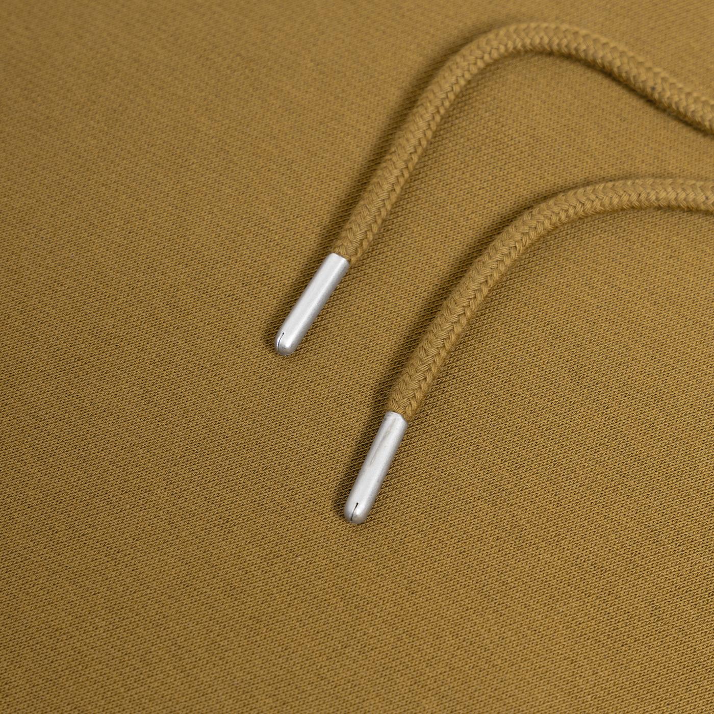 Fred Perry Tipped Hooded Sweatshirt Dark Caramel - Image 4