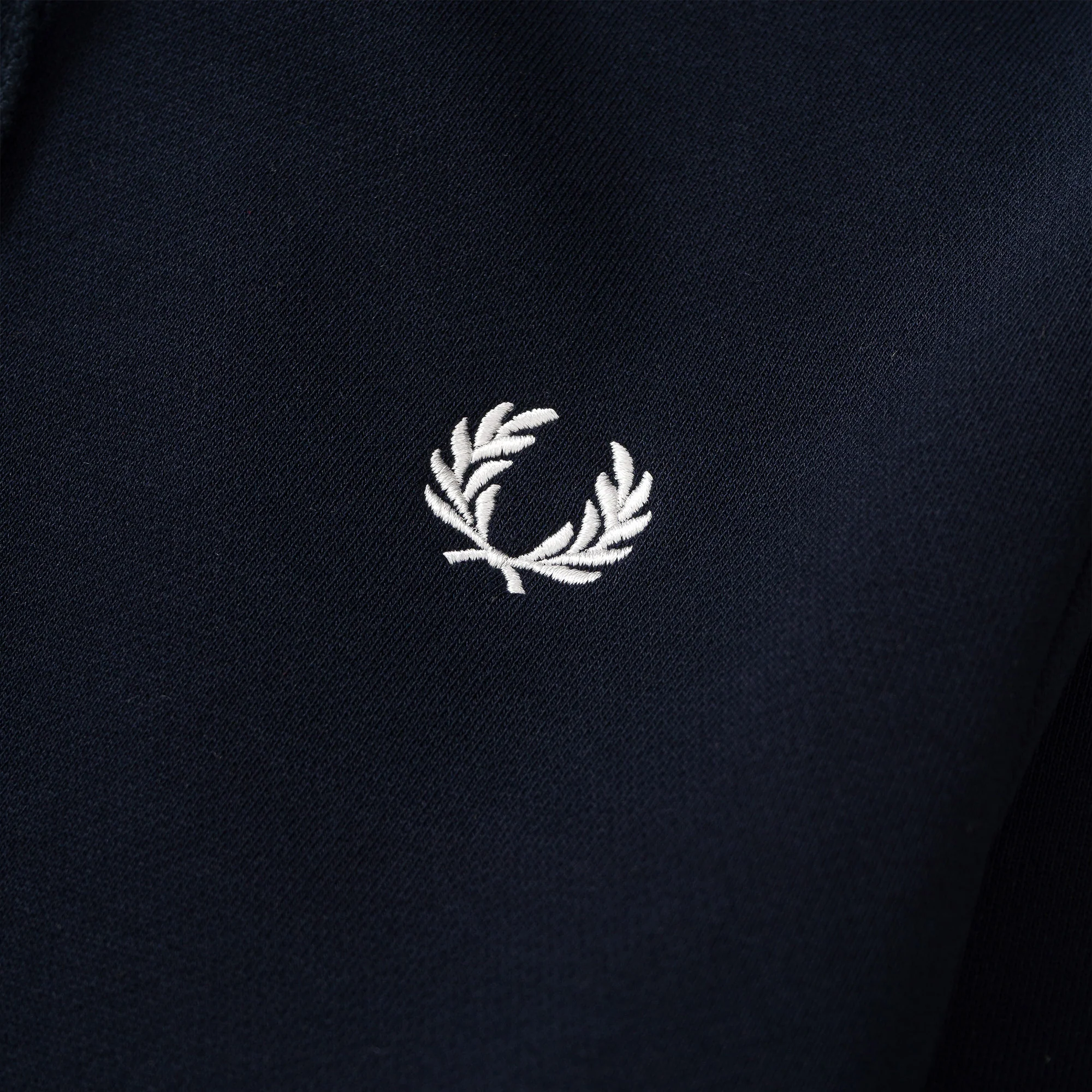 Fred Perry Tipped Hooded Sweatshirt Navy - Image 3