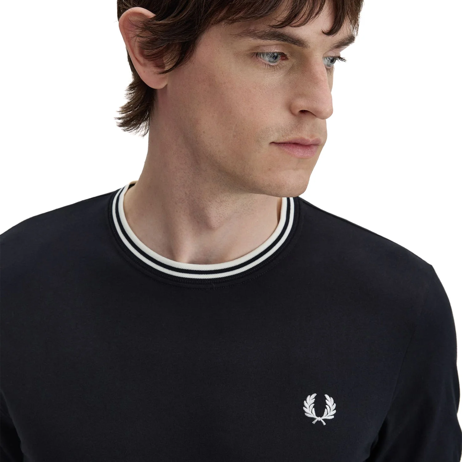 Fred Perry Twin Tipped T-Shirt Black - Image 2