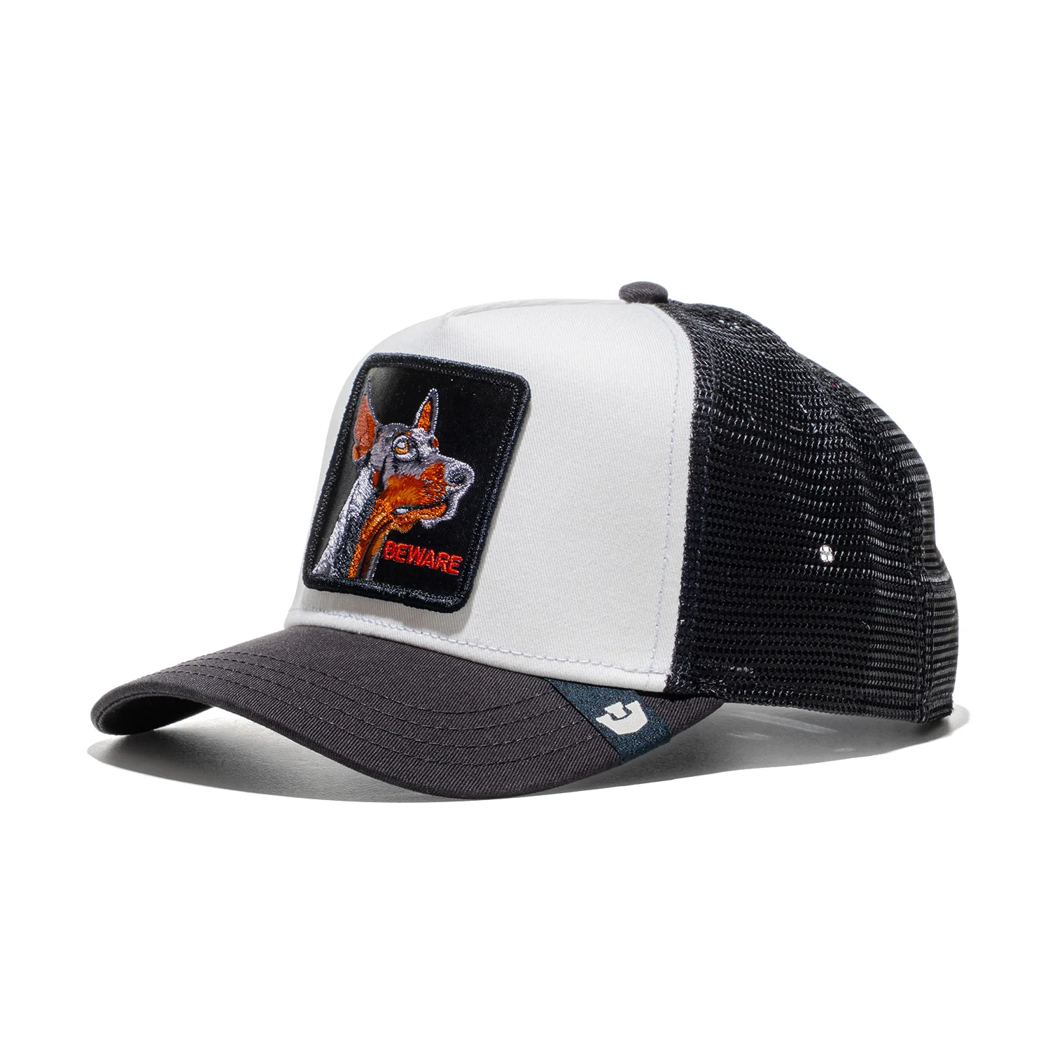 Goorin Bros Beware Trucker Dust White/Void Black - Image 2