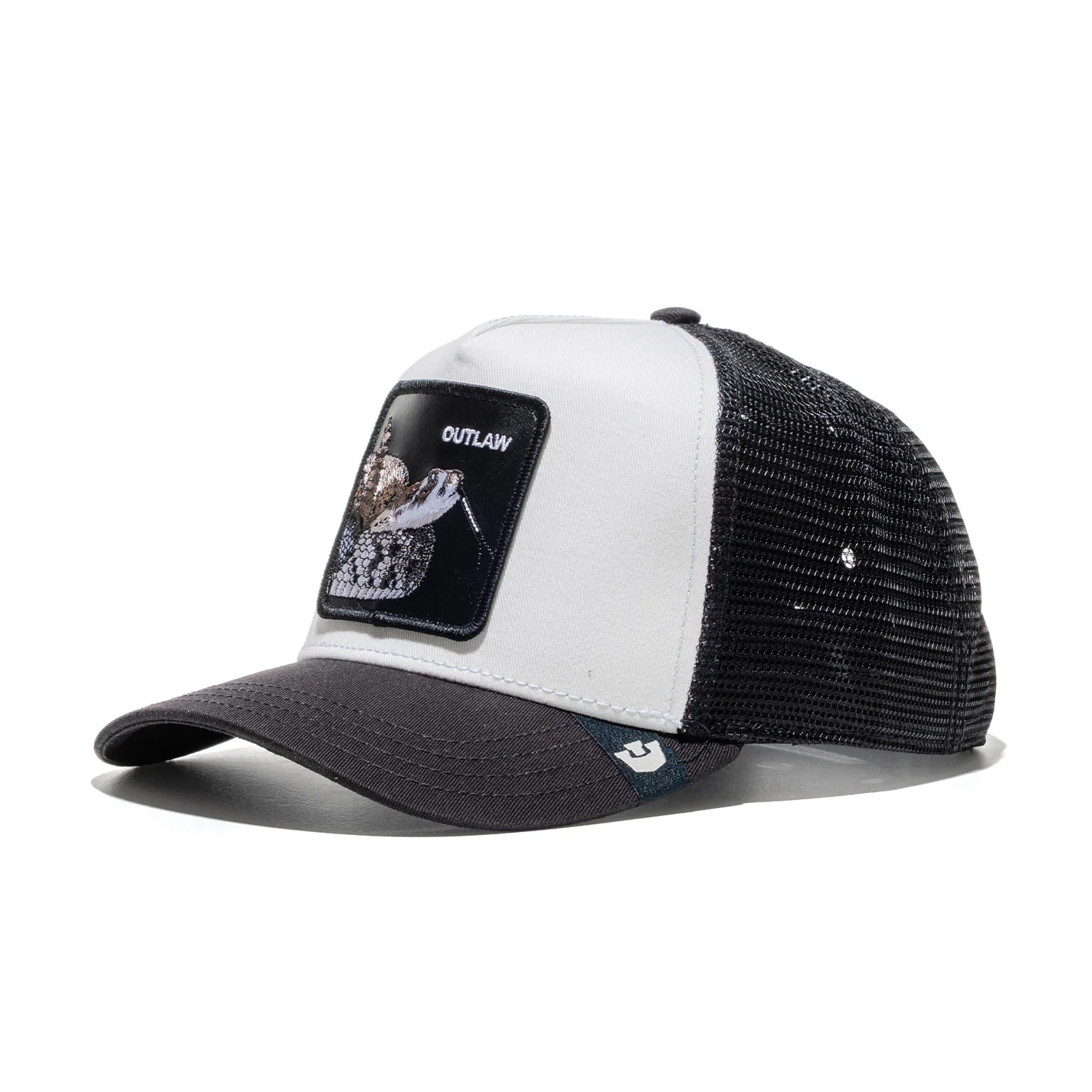 Goorin Bros Outlaw Trucker Dust White/Void Black - Image 2
