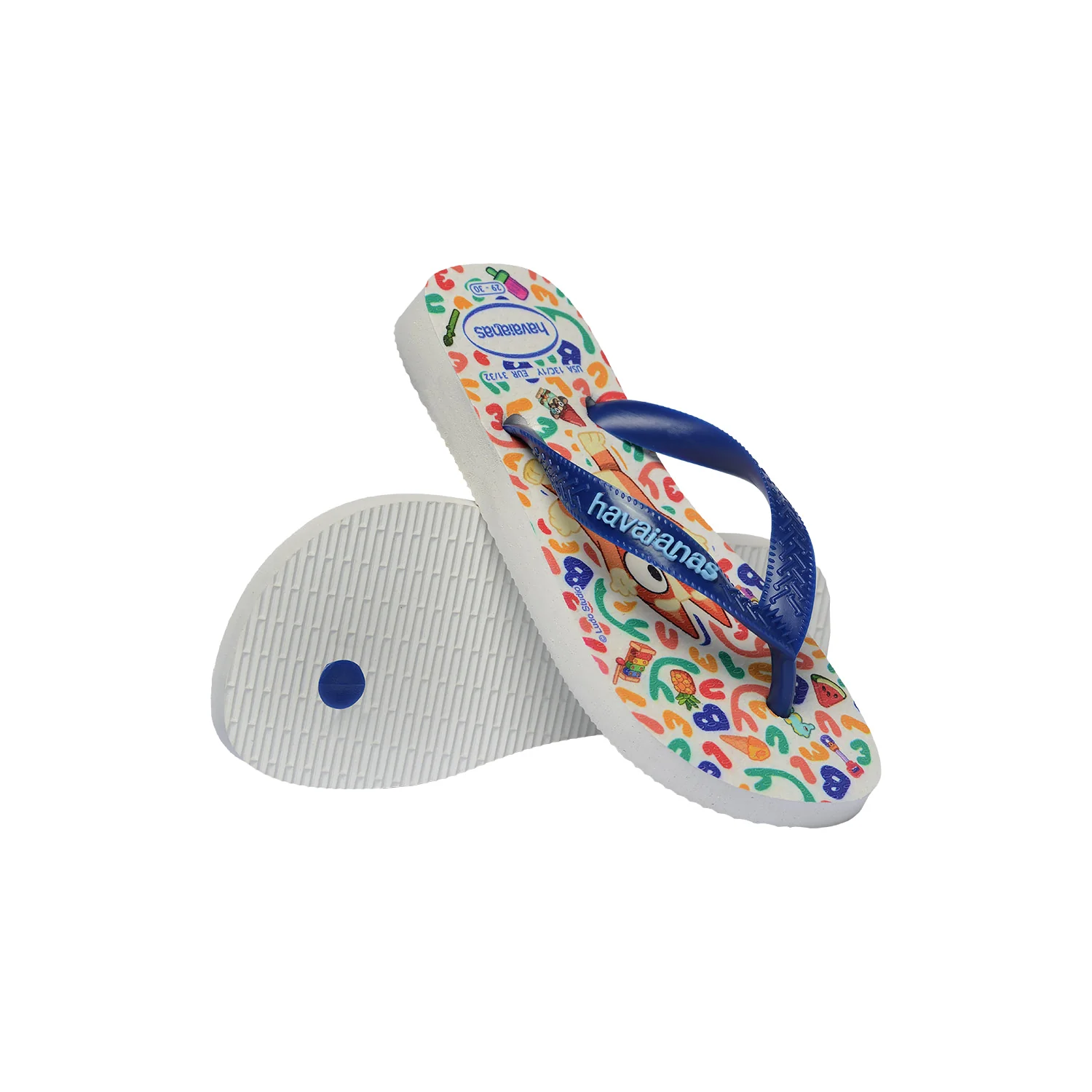 Havaianas Kids Bluey White/Marine Blue - Image 5
