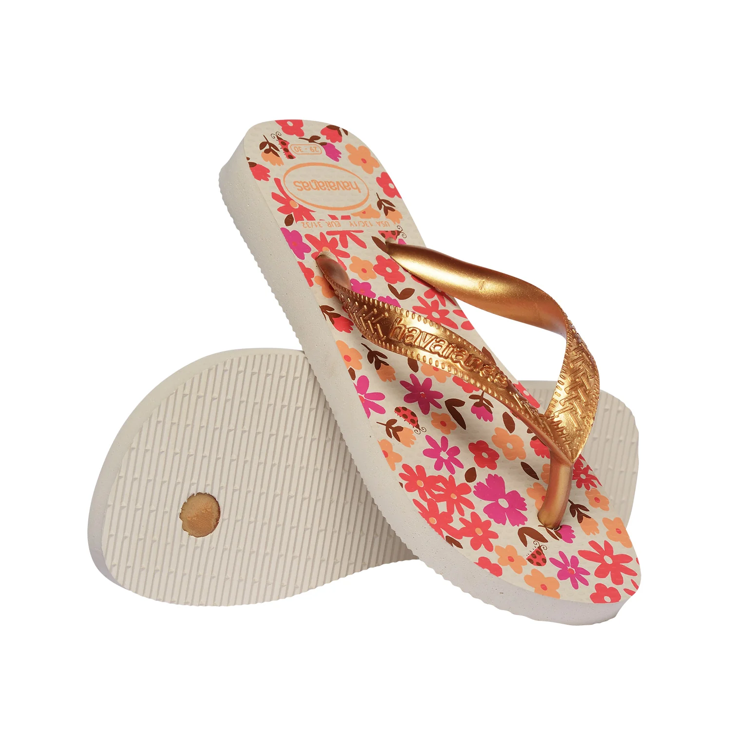 Havaianas Kids Flores Beige/Golden - Image 4