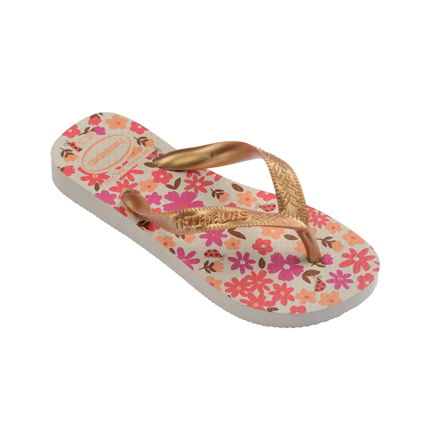 Havaianas Kids Flores Beige/Golden - Image 6