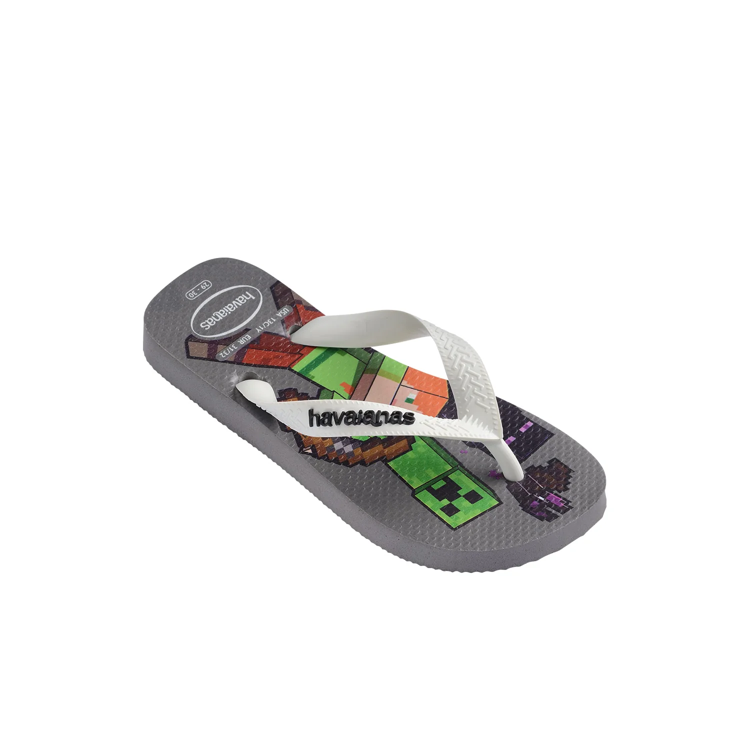 Havaianas Kids Minecraft Steel Grey/ White - Image 2