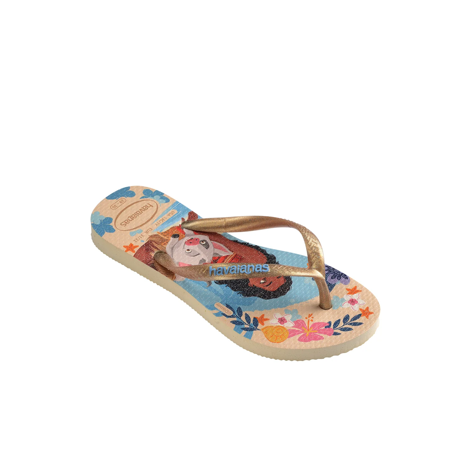 Havaianas Kids Slim Princess Beige Straw/Beige Straw - Image 2