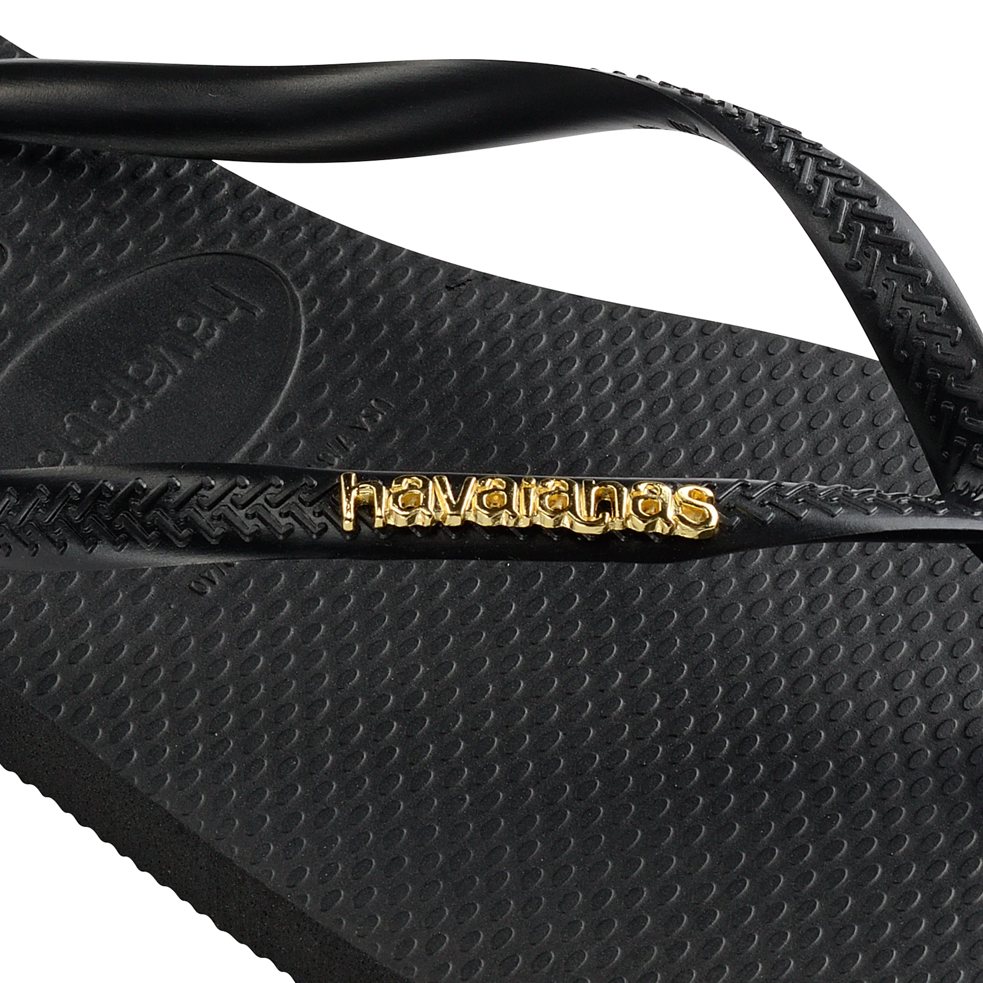Havaianas Slim Logo Metallic Black/Golden - Image 3