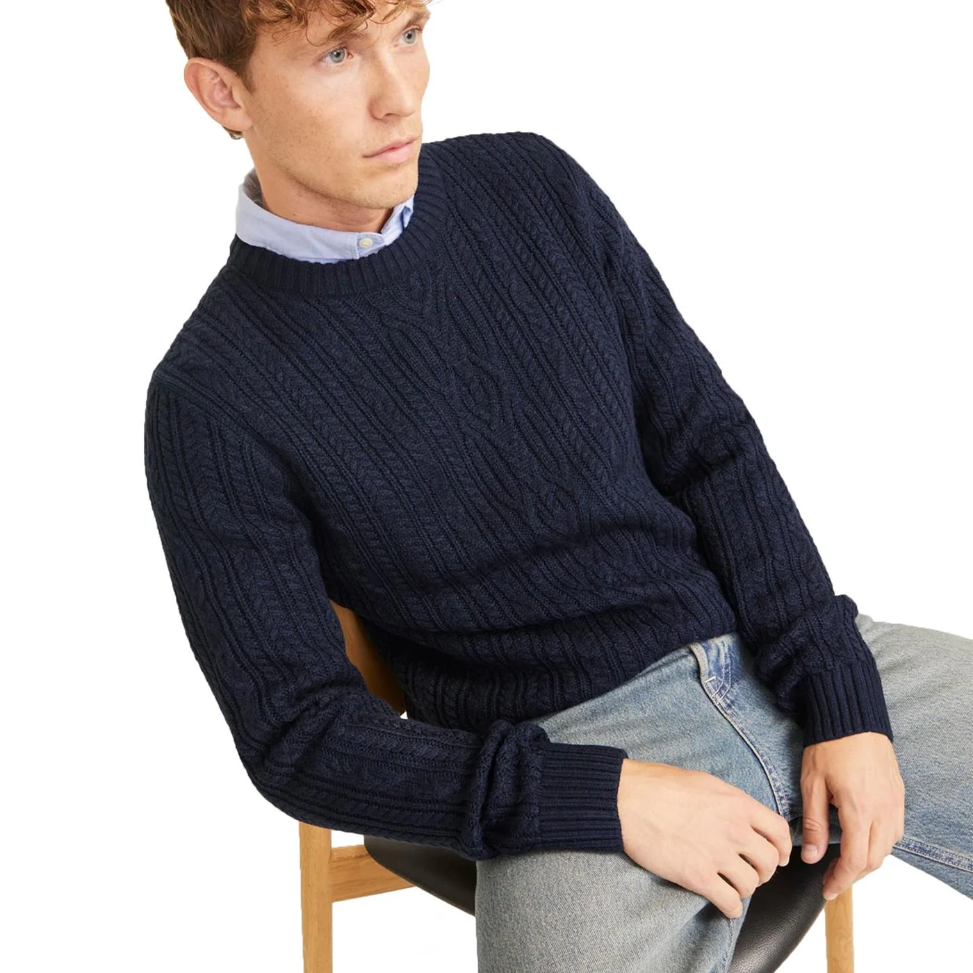 Jack & Jones BluDiogo Cable Knit Night Sky - Image 2