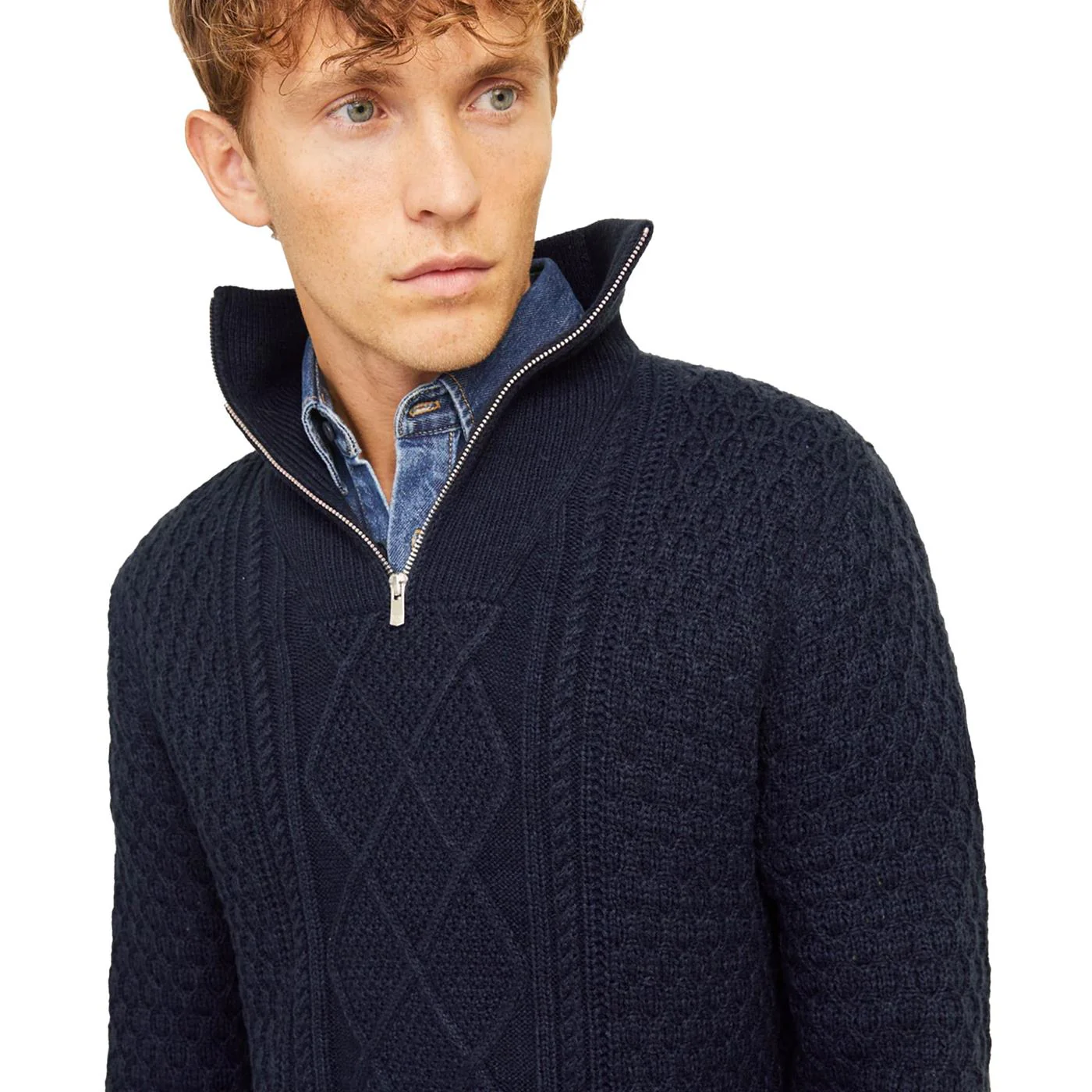 Jack & Jones BluNorth Knit High Neck Night Sky - Image 2