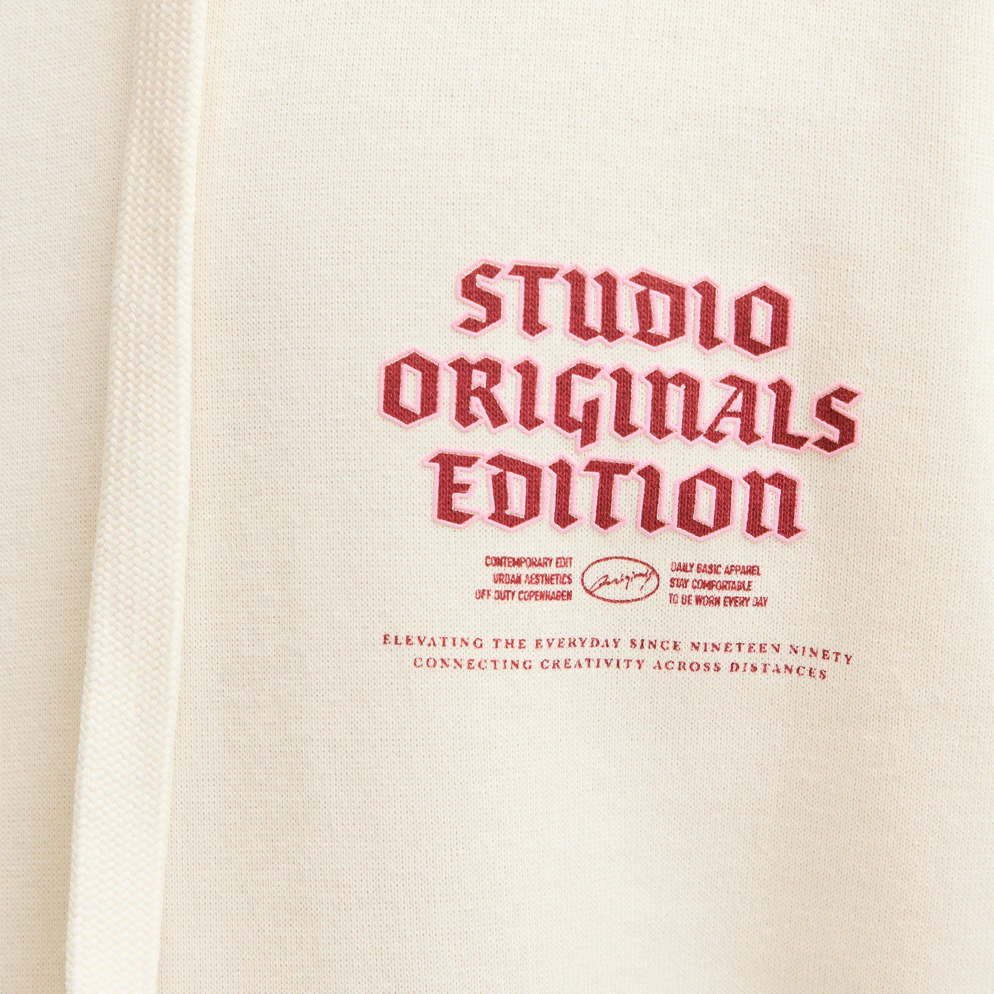 Jack & Jones Meadows Sweat Hood Antique White - Image 4