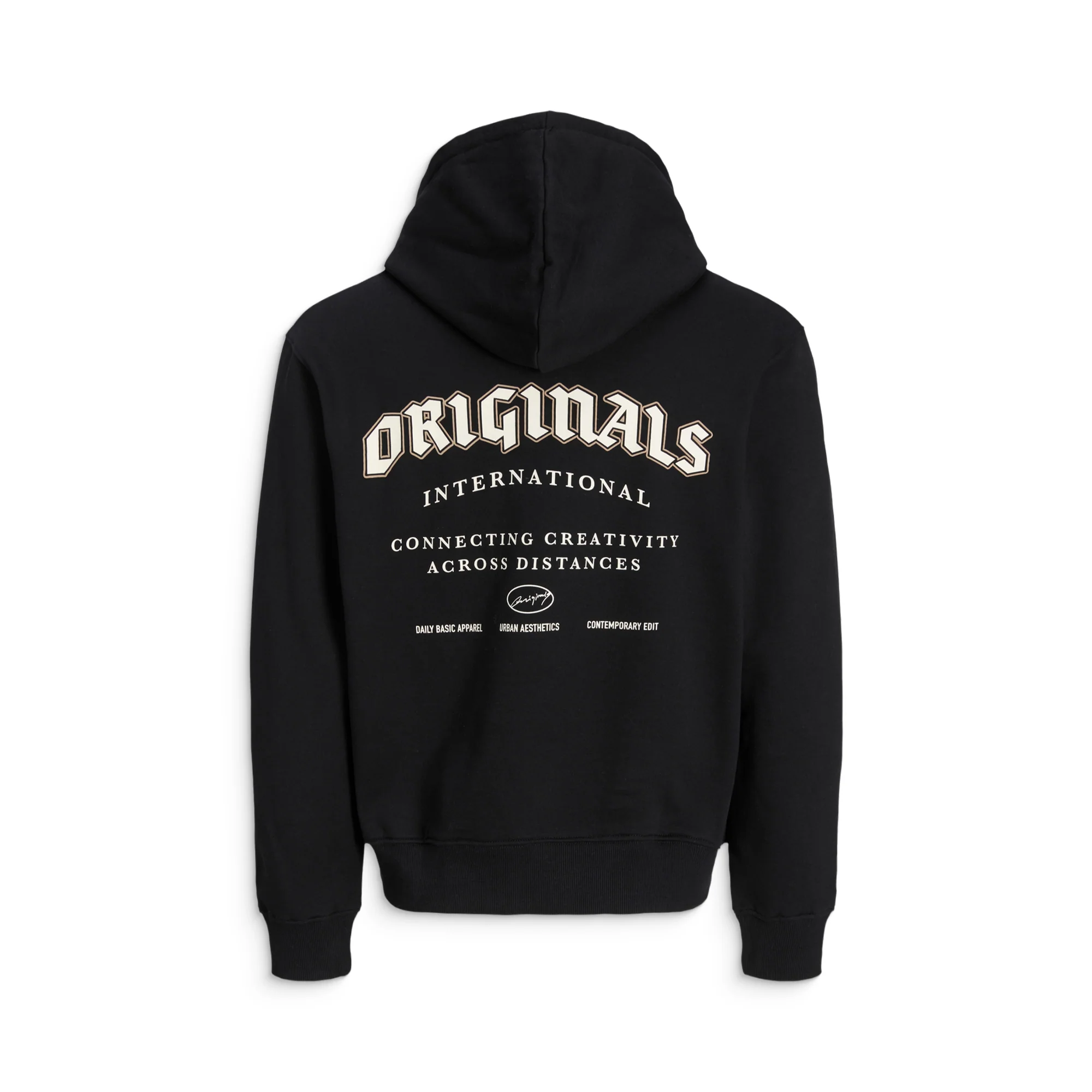 Jack & Jones Meadows Sweat Hood Black - Image 6