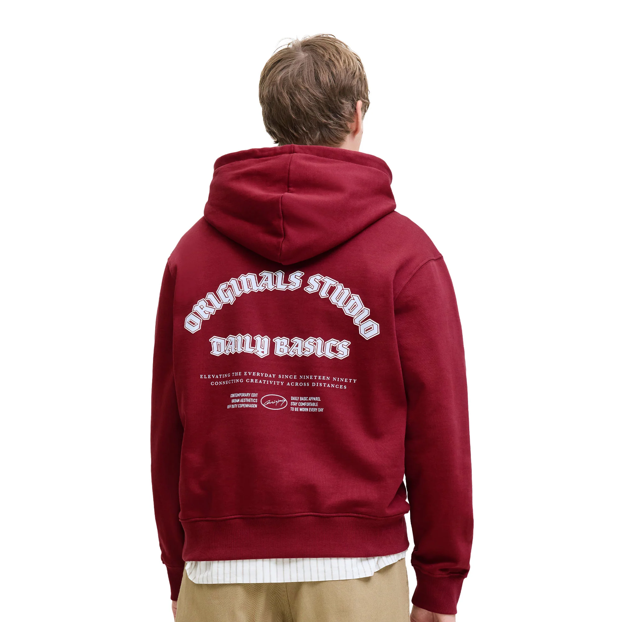 Jack & Jones Meadows Sweat Hood Tibetan Red