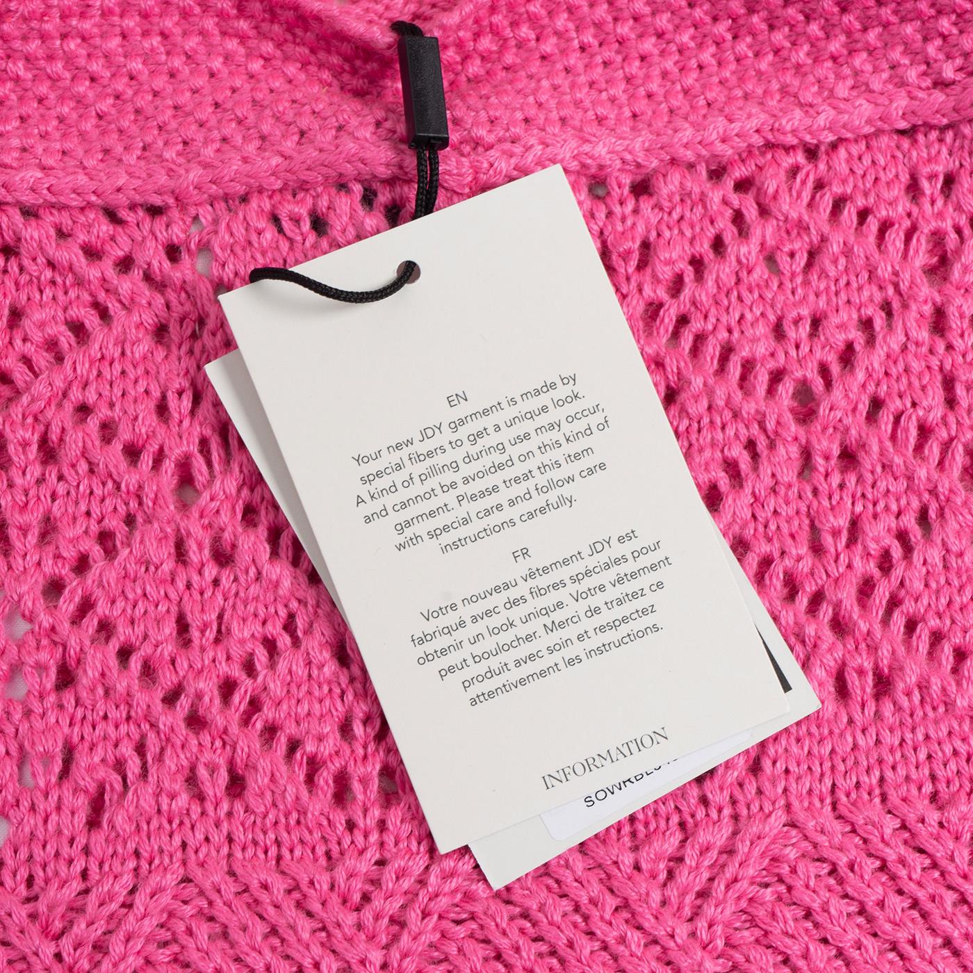 JDY Sun S/L Halterneck Top Knit Carmine Rose - Image 3