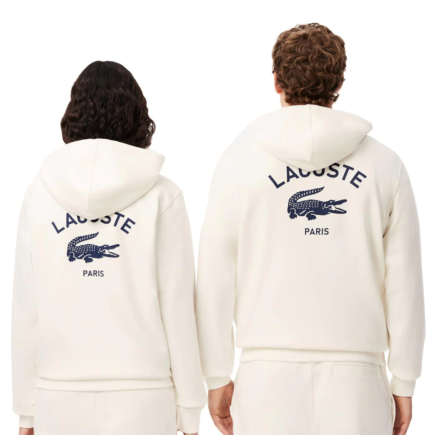 Lacoste Print Hoodie Flour - Image 2