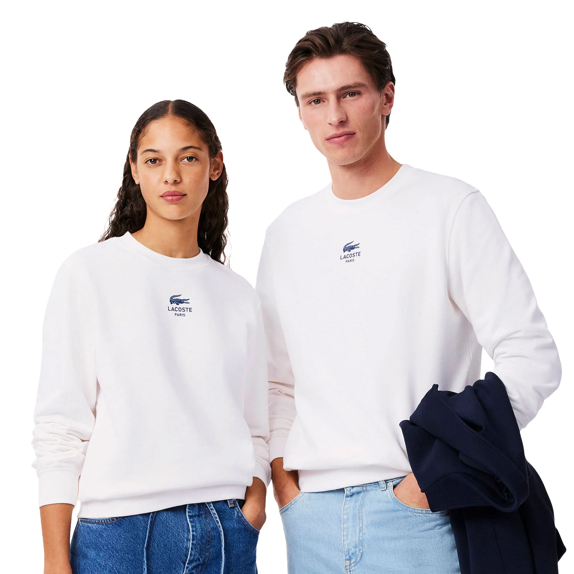 Lacoste Printed Fleece Sweatshirt Flour