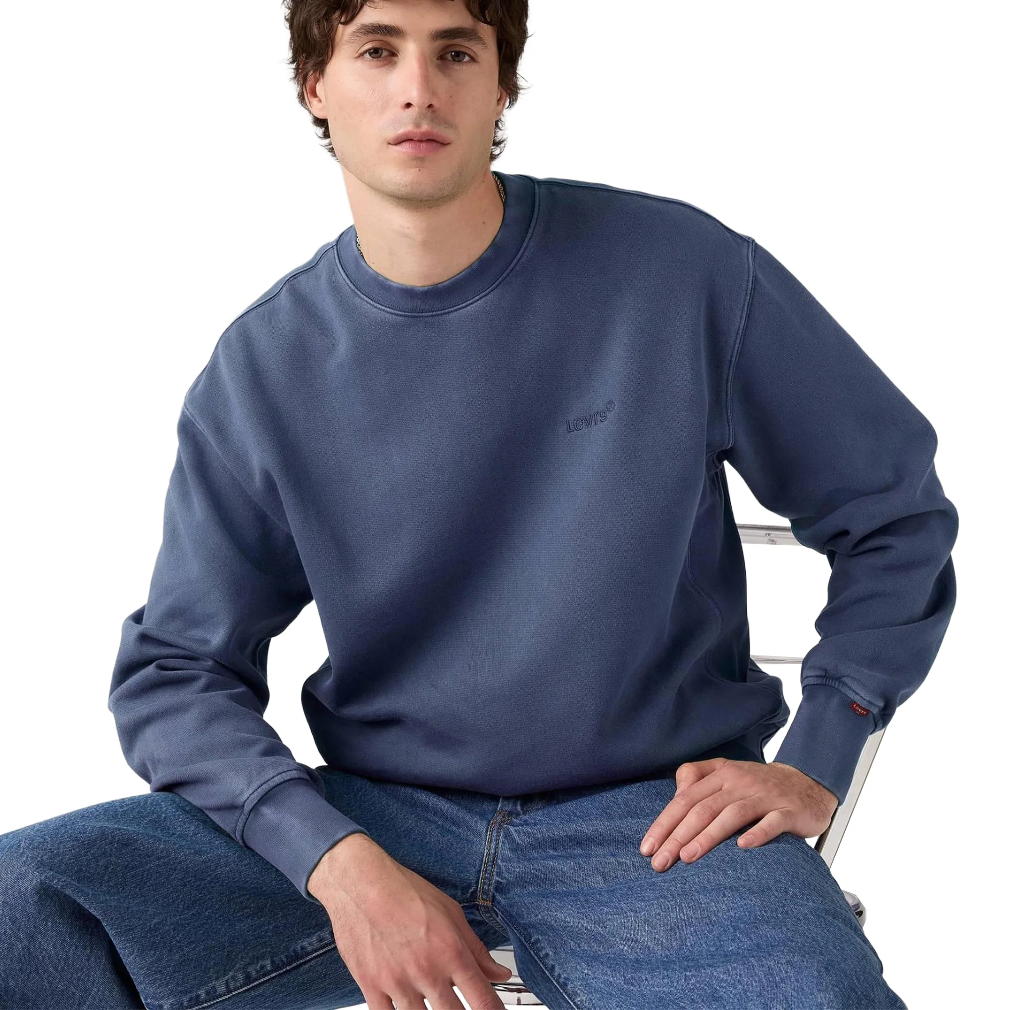 Levis Authentic Crew Sargasso Sea Garment Dye - Image 3
