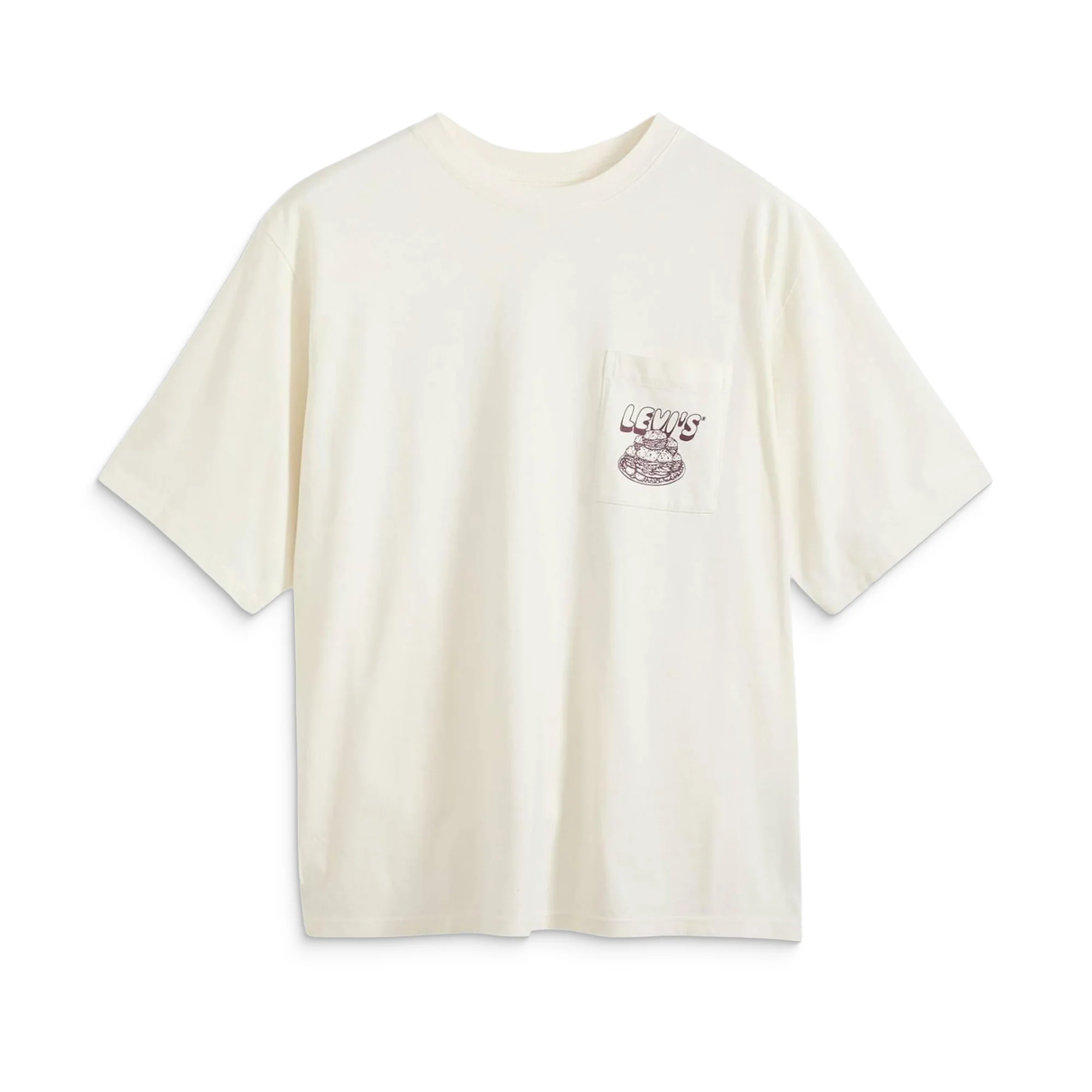Levis LSE Half Sleeve Graphic Pocket Tee Flavor Egret - Image 5