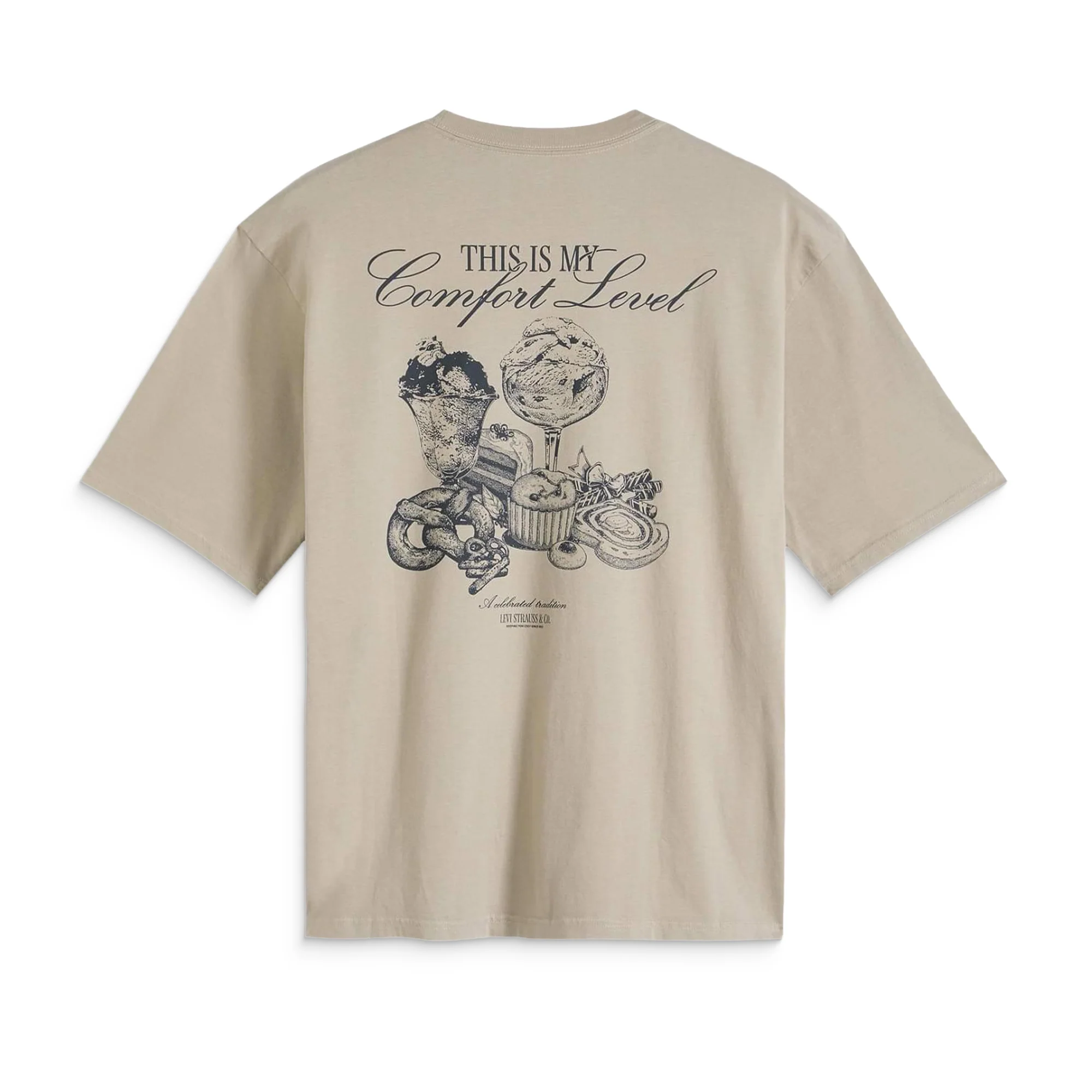 Levis LSE Half Sleeve Tee Comfort Foods Vintage Khaki - Image 4