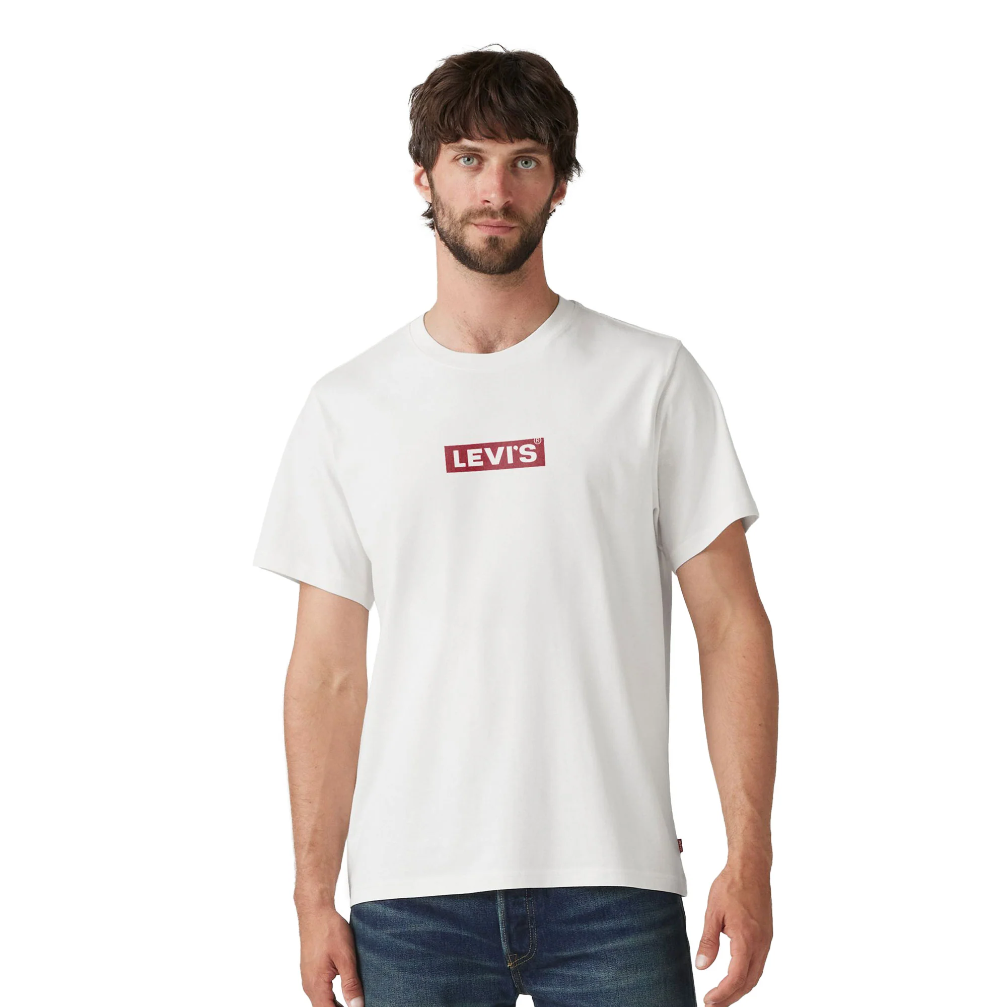 Levis LSE SS Relaxed Fit Tee Boxtab 5in White