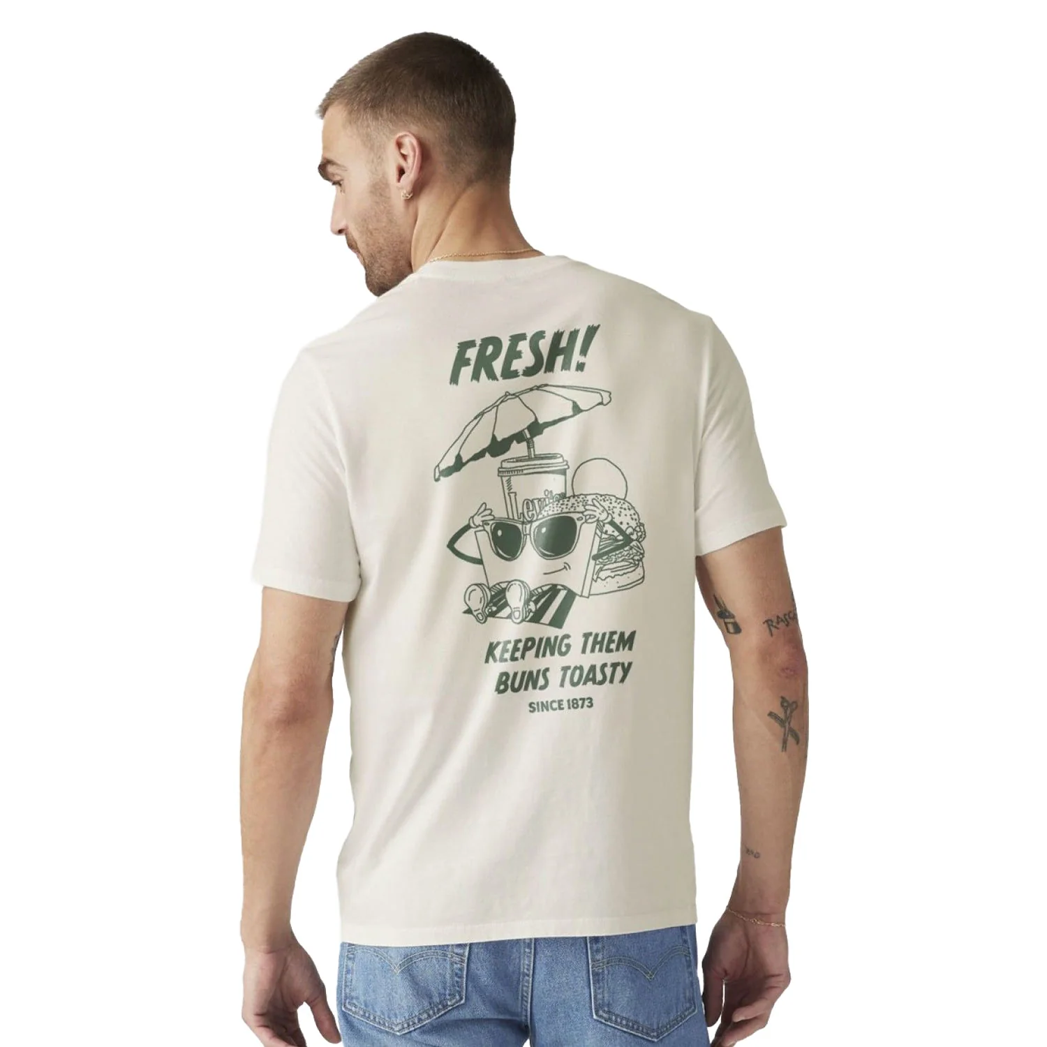 Levis LSE SS Relaxed Fit Tee LS Fresh Egret