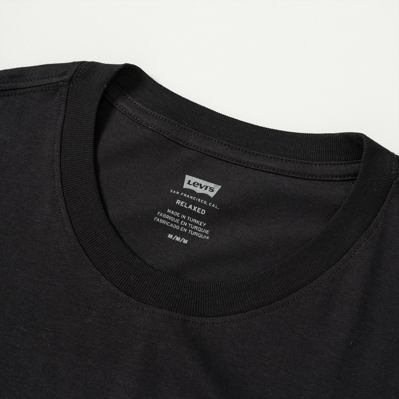 Levis SS Relaxed Fit Tee Boxtab Caviar - Image 3