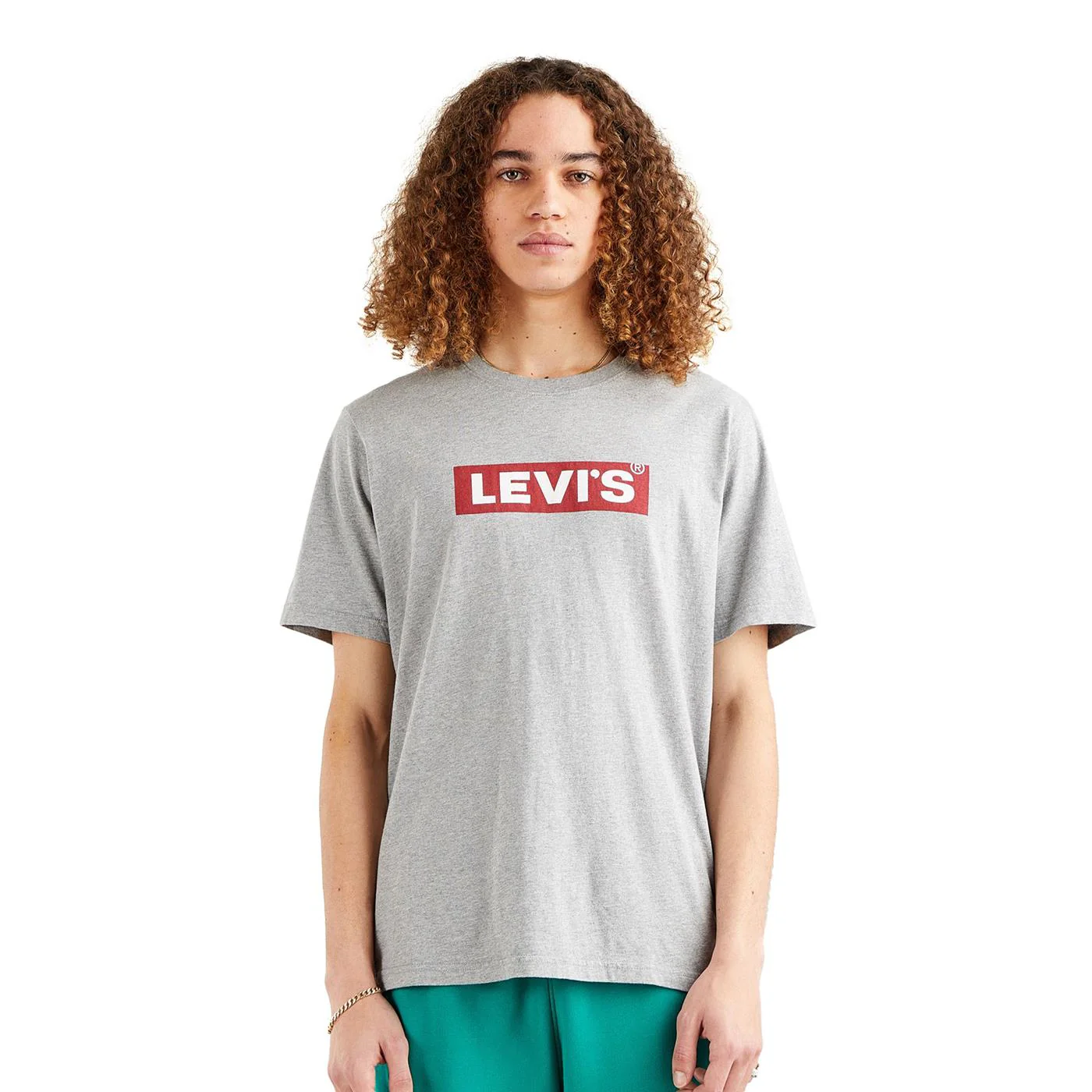 Levis SS Relaxed Fit Tee Boxtab Heather Grey