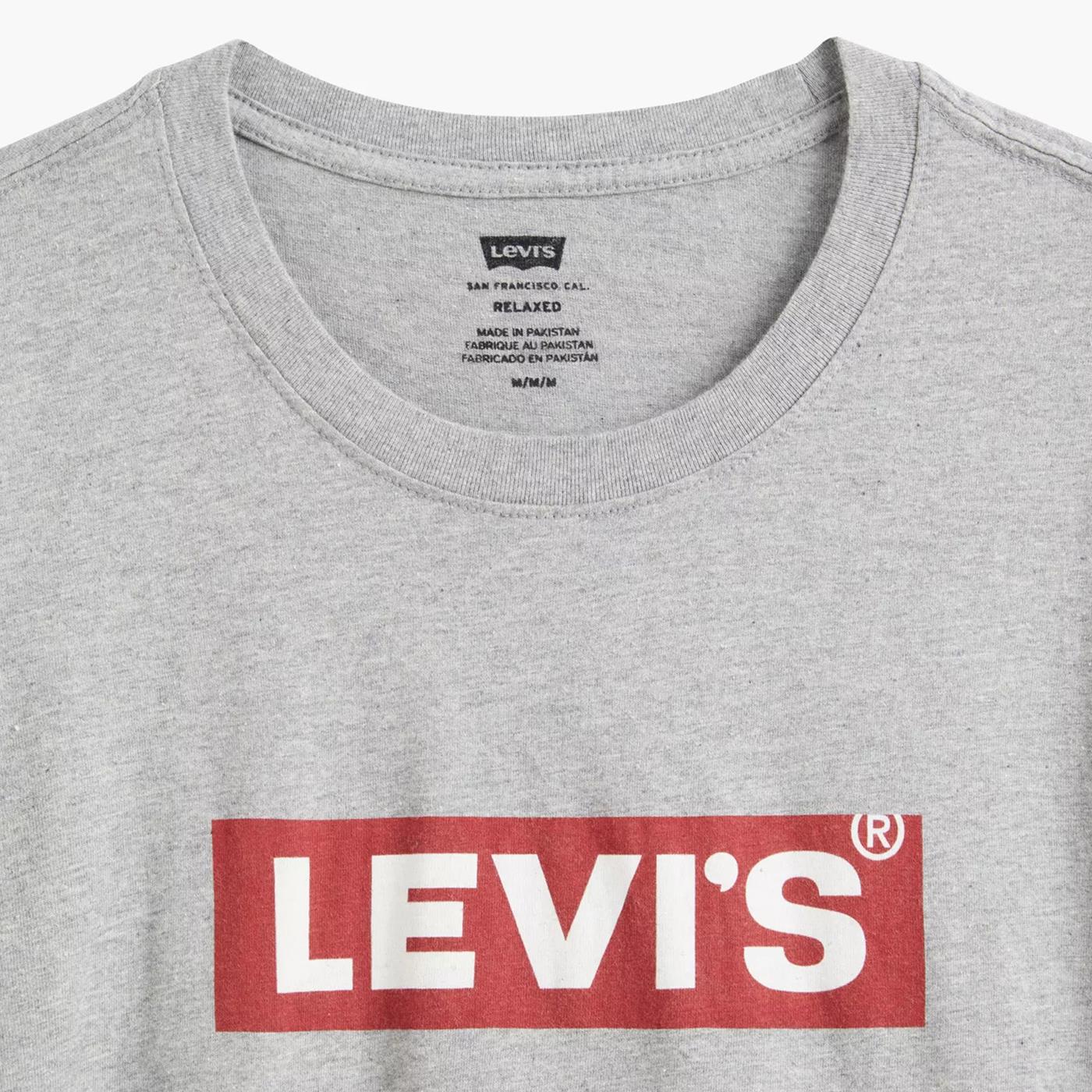 Levis SS Relaxed Fit Tee Boxtab Heather Grey - Image 3