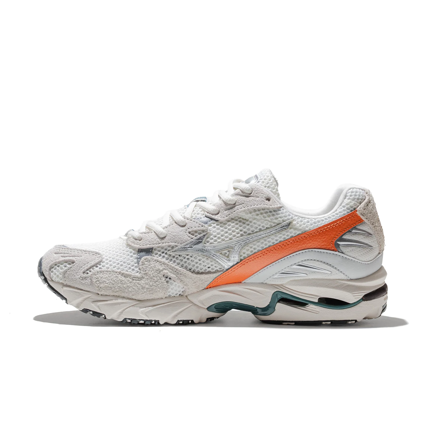 Mizuno Wave Rider 10 Snow White/Dawn Blue/Sun Baked - Image 2