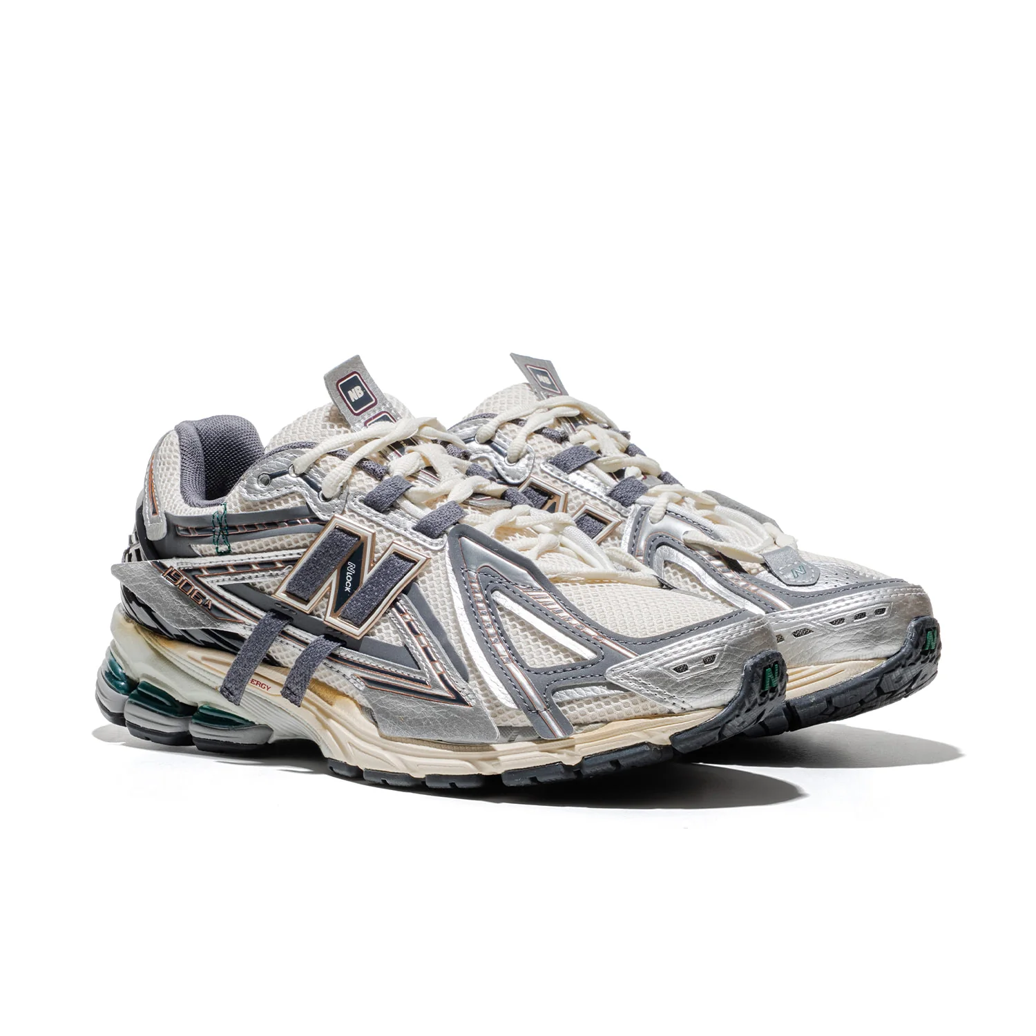 New Balance 1906 Silver Metallic/Castlerock/Gold Metallic - Image 3