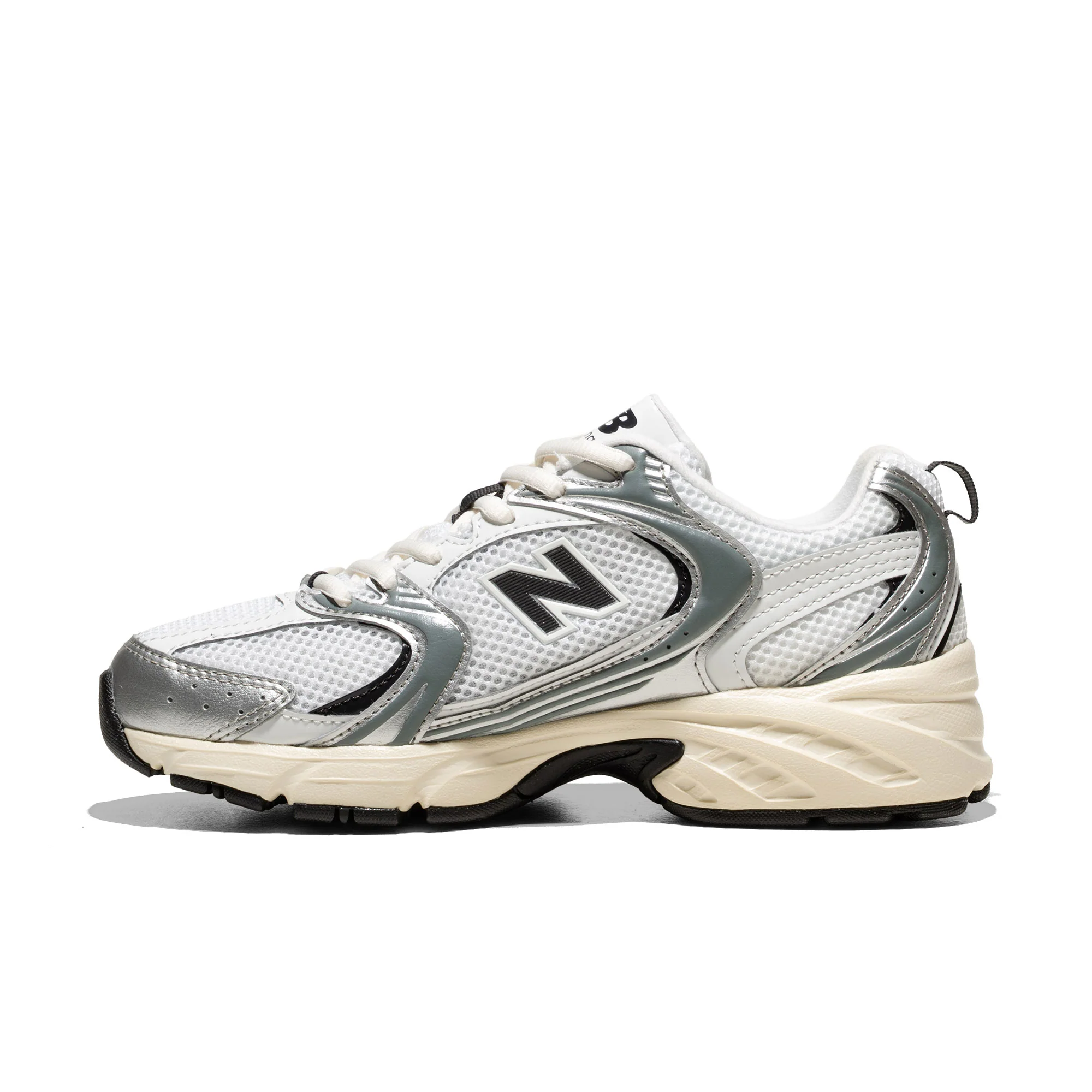 New Balance 530 Silver Metallic/Black Cement - Image 3