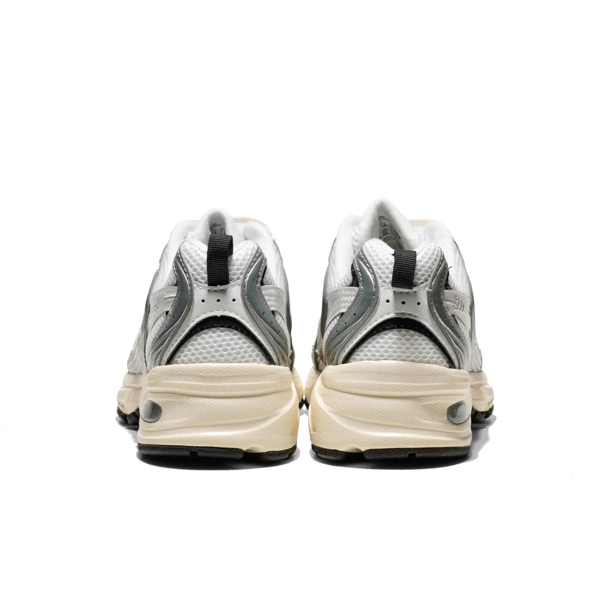 New Balance 530 Silver Metallic/Black Cement - Image 4