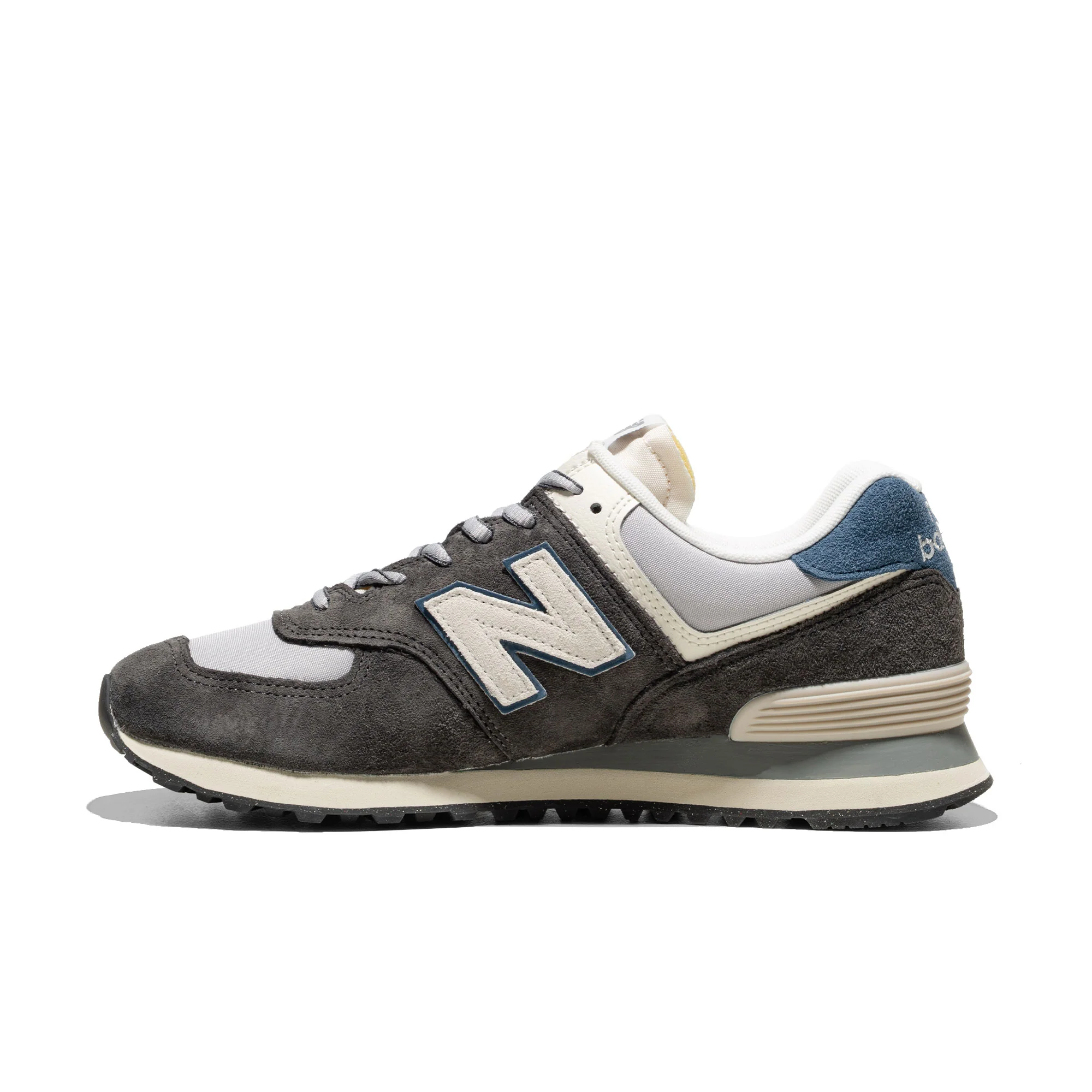 New Balance 574 Black Cement/Rain Cloud - Image 3