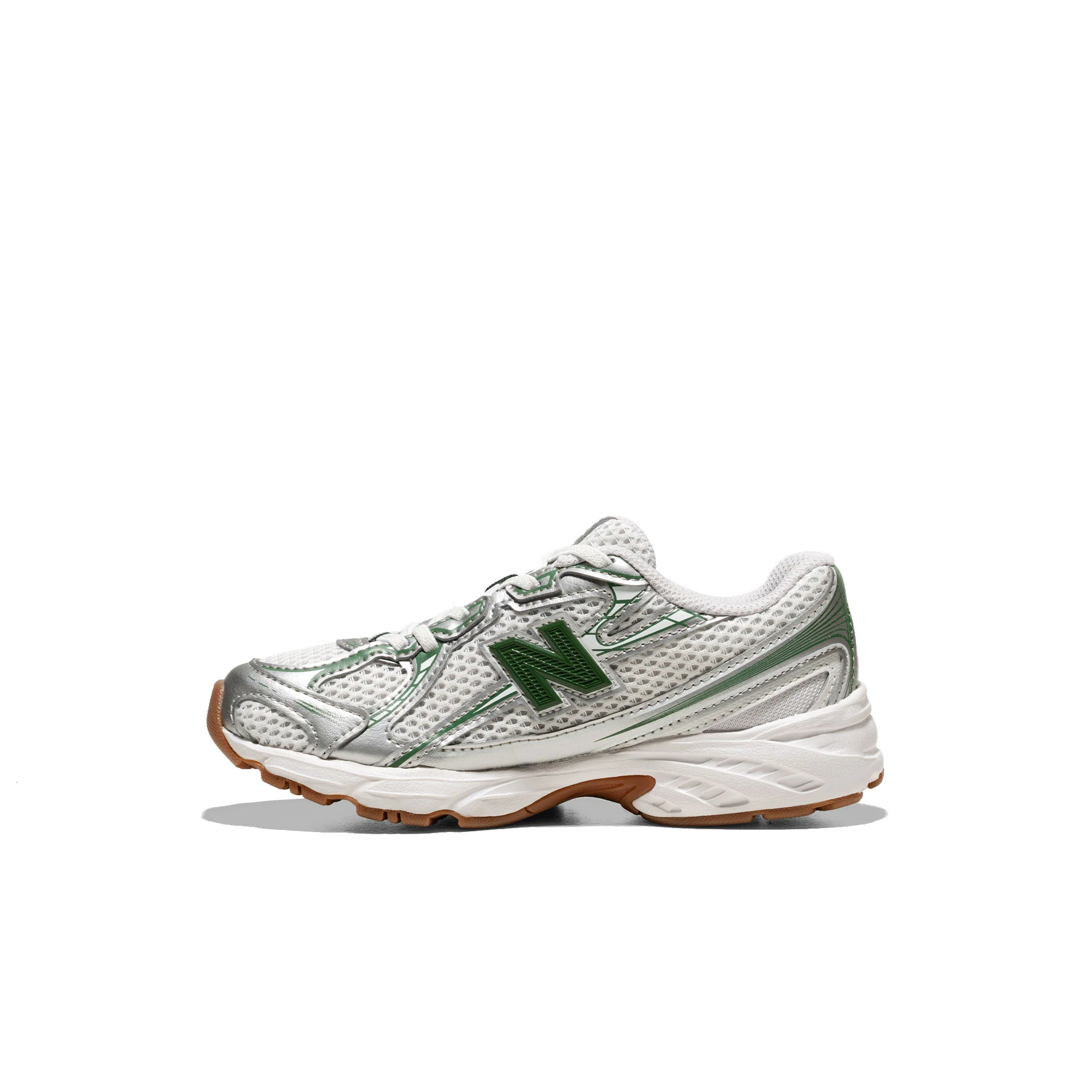 New Balance 740 Silver Metallic/Dark Alpine Green - Image 3