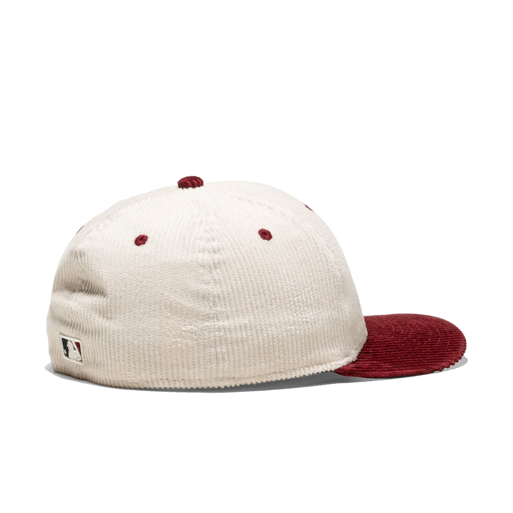 New Era MLB Cord 59Fifty LP NY Yankees Cream/Burgundy - Image 3